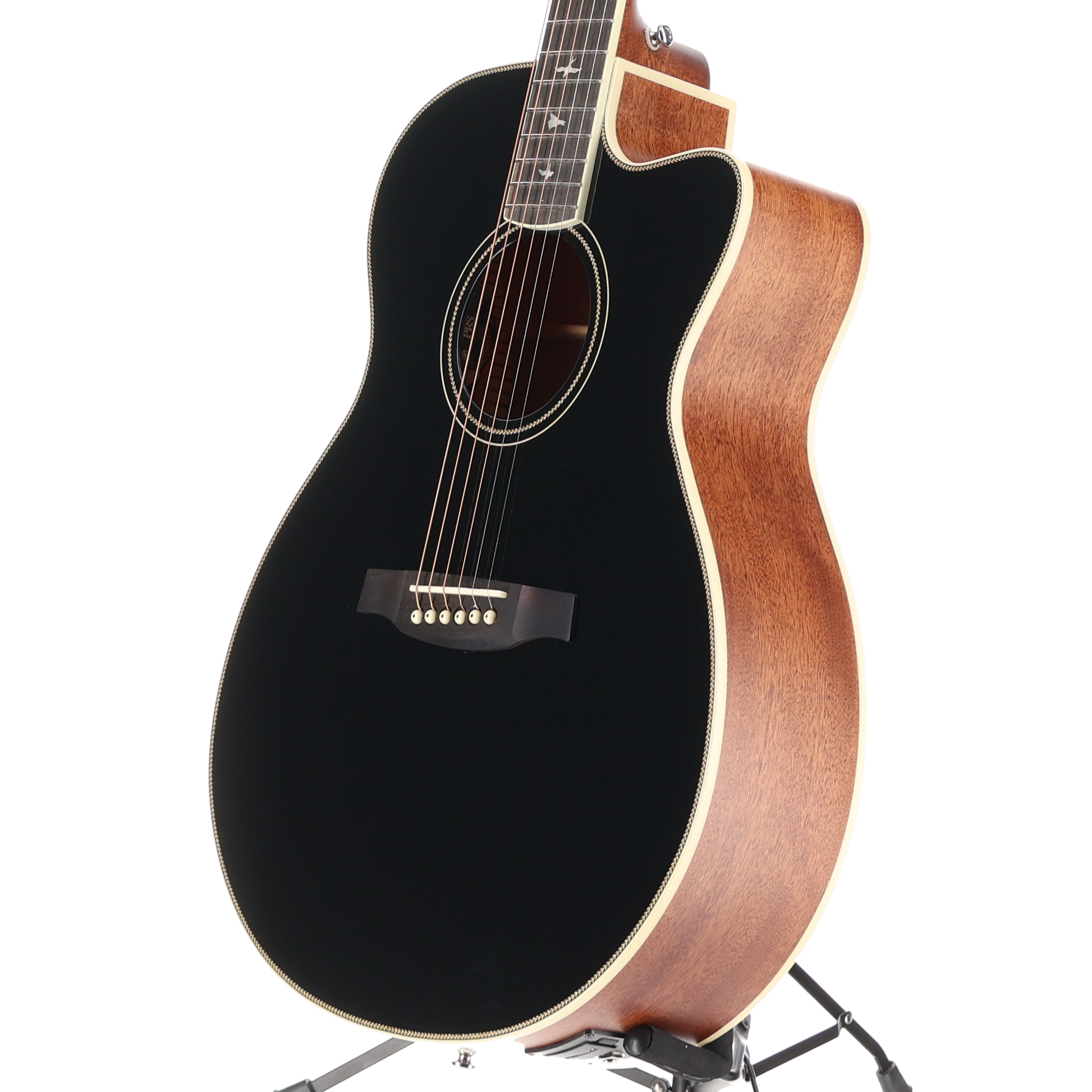 PRS SE A20E Angelus Cutaway Acoustic Electric Guitar - Black (C9) (17648)