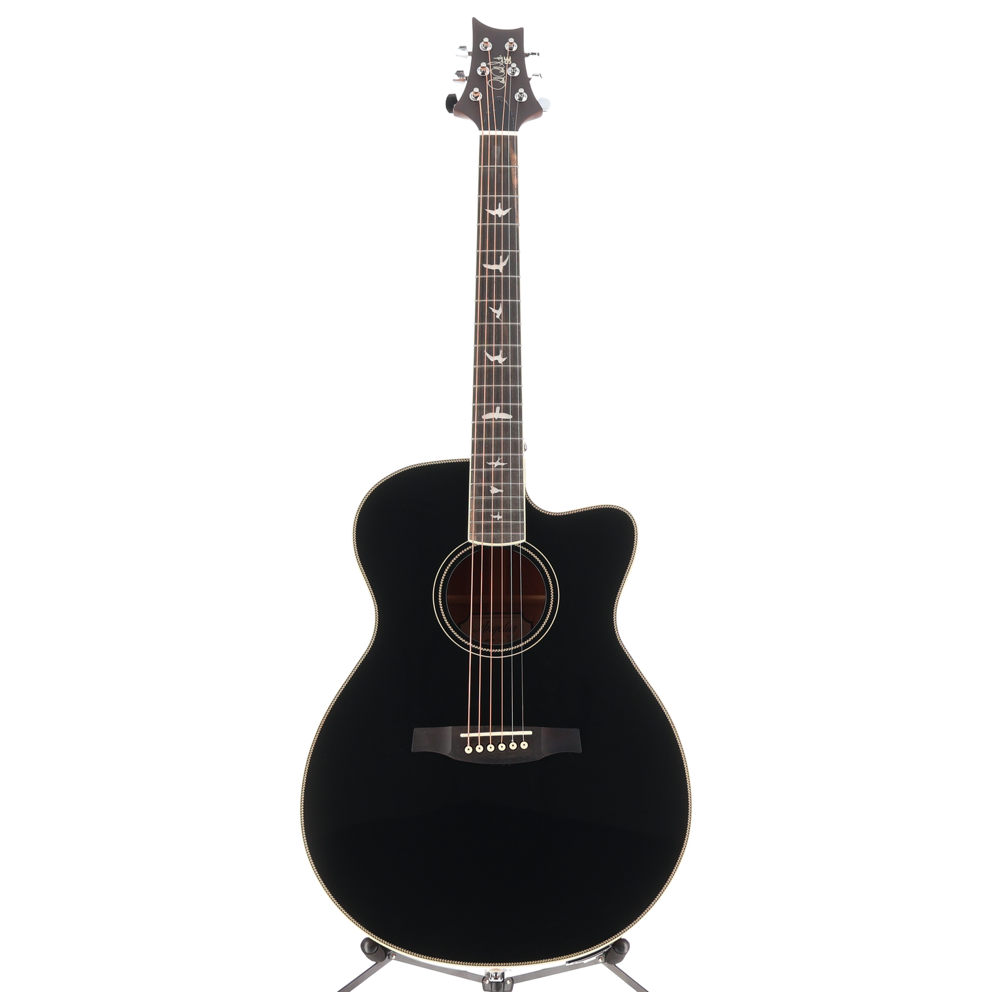 PRS SE A20E Angelus Cutaway Acoustic Electric Guitar - Black (C9) (17648)