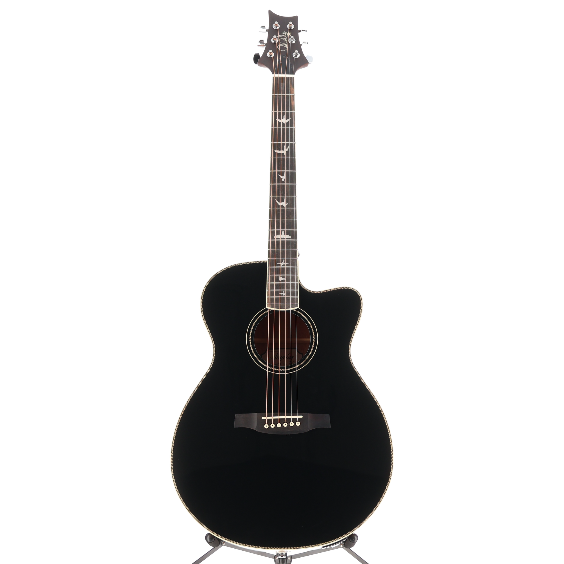 PRS SE A20E Angelus Cutaway Acoustic Electric Guitar - Black (C9) (17648)