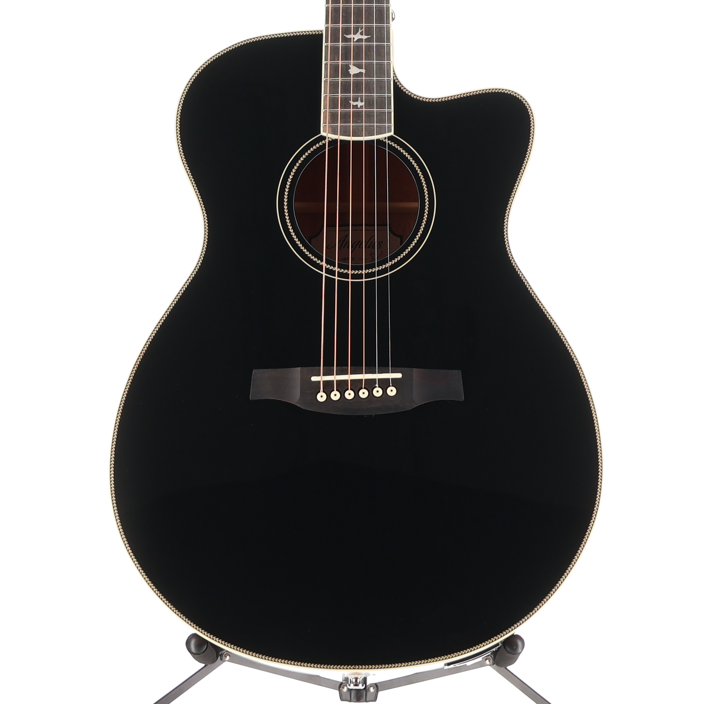 PRS SE A20E Angelus Cutaway Acoustic Electric Guitar - Black (C9) (17648)