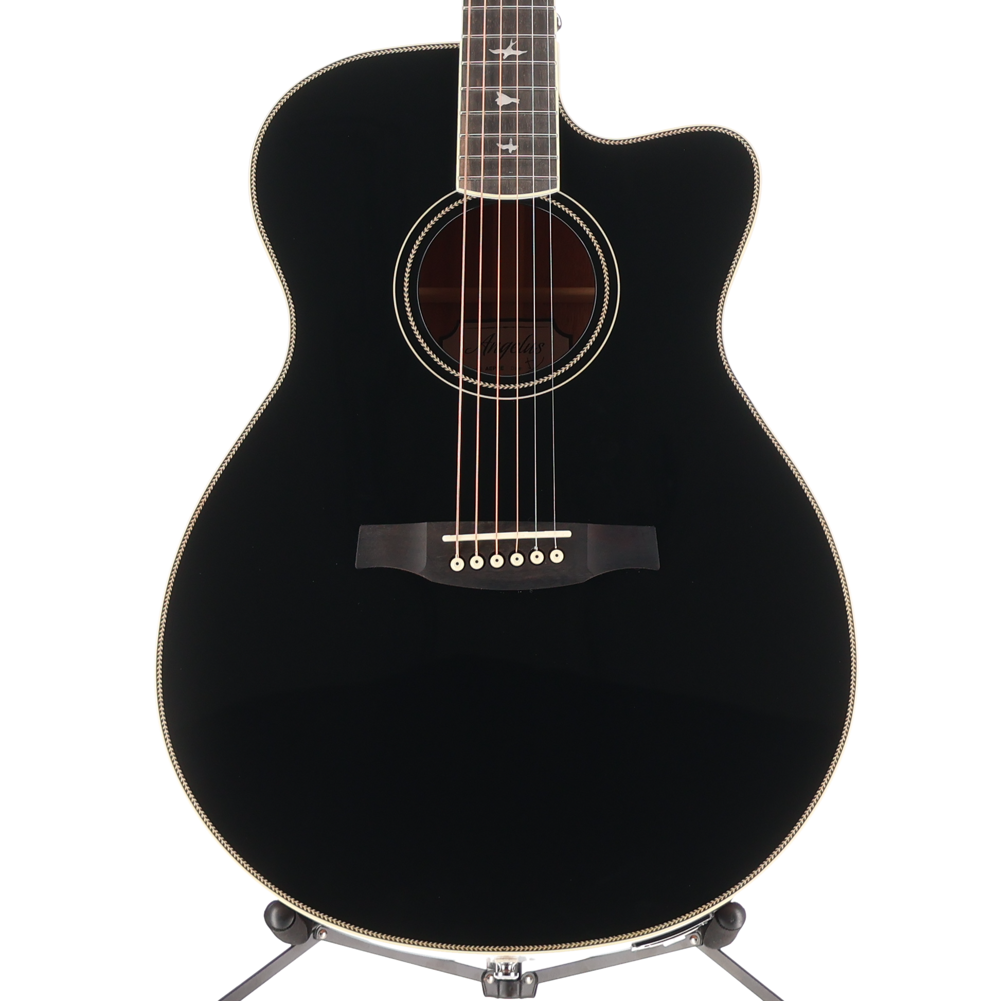 PRS SE A20E Angelus Cutaway Acoustic Electric Guitar - Black (C9) (17648)