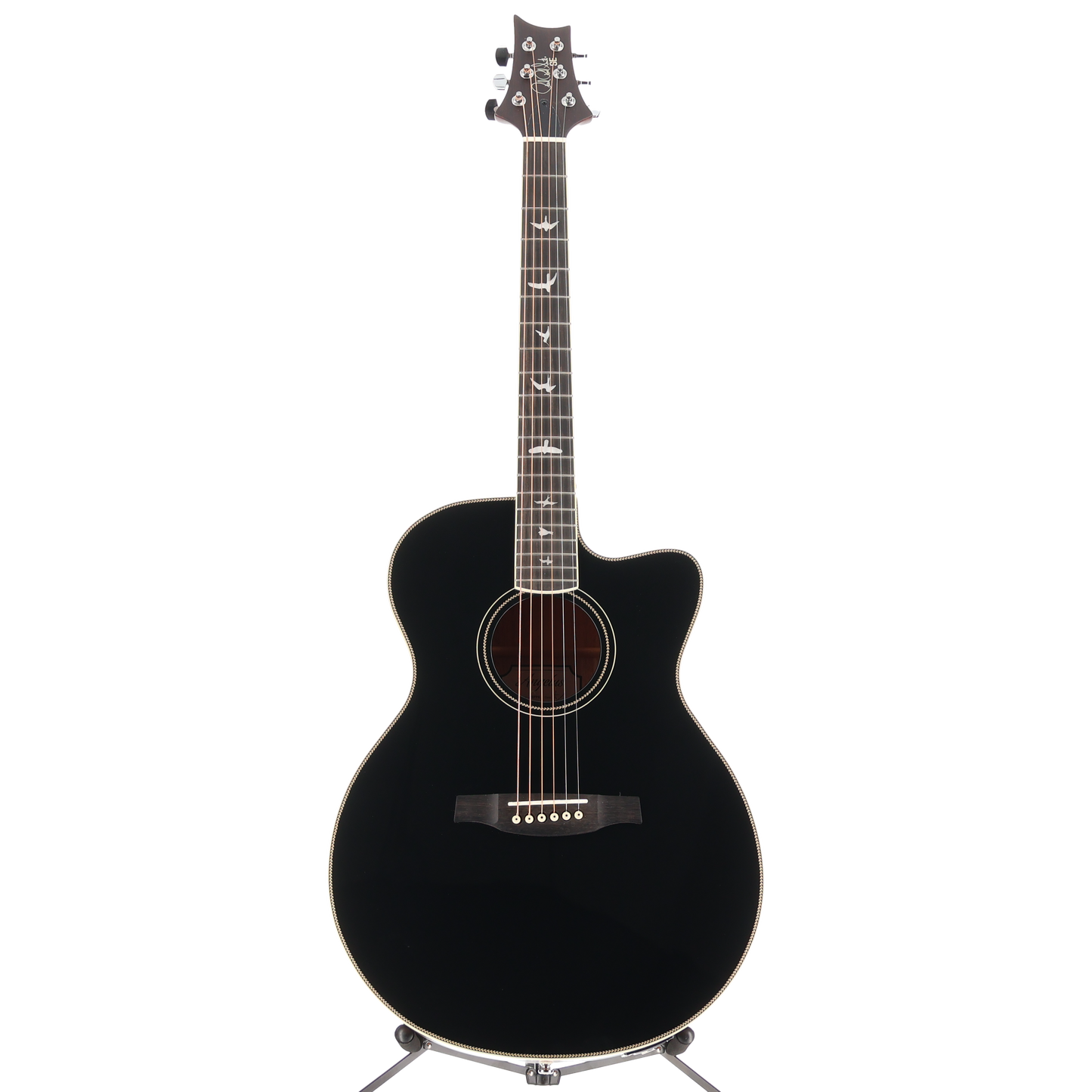 PRS SE A20E Angelus Cutaway Acoustic Electric Guitar - Black (M2) (20295)