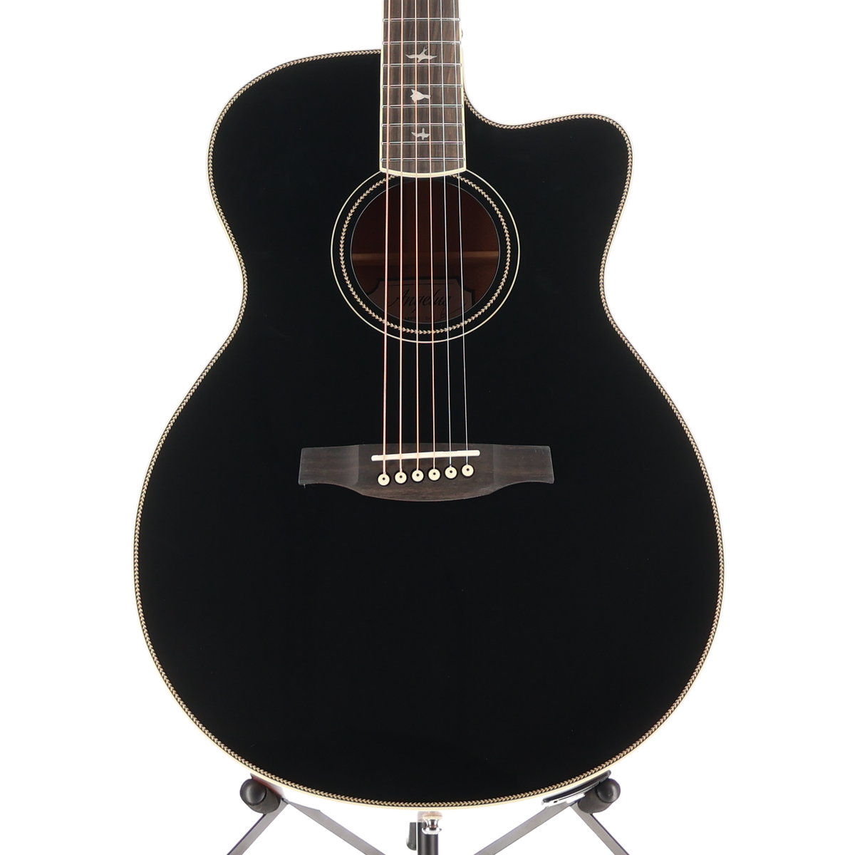 PRS SE A20E Angelus Cutaway Acoustic Electric Guitar - Black (M7) (22240)
