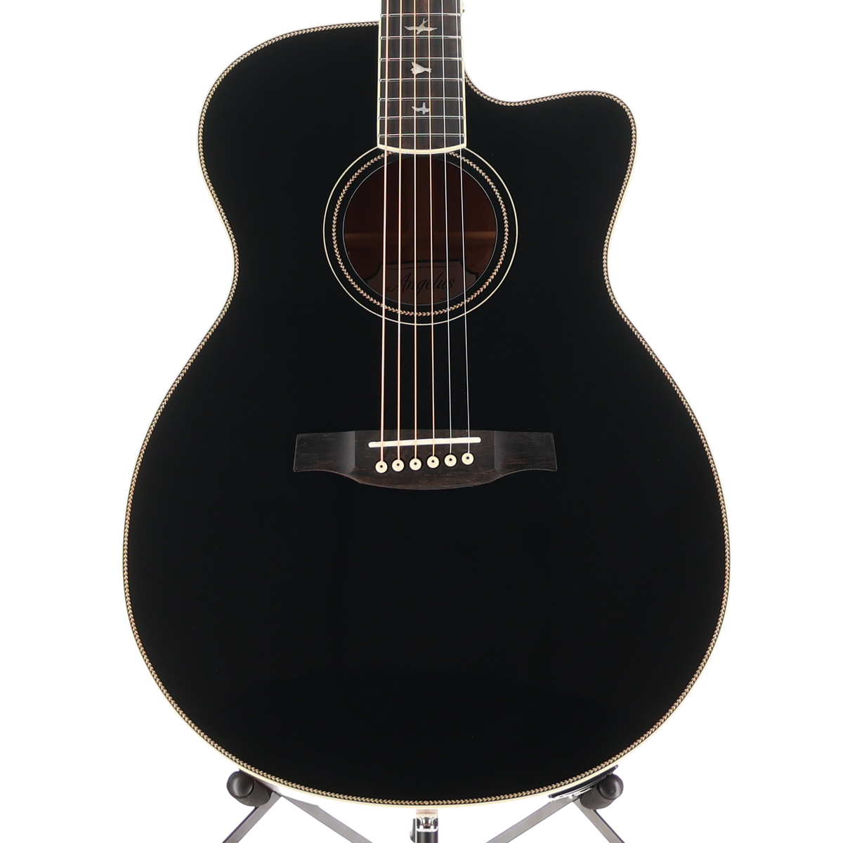PRS SE A20E Angelus Cutaway Acoustic Electric Guitar - Black (Q1) (18736)