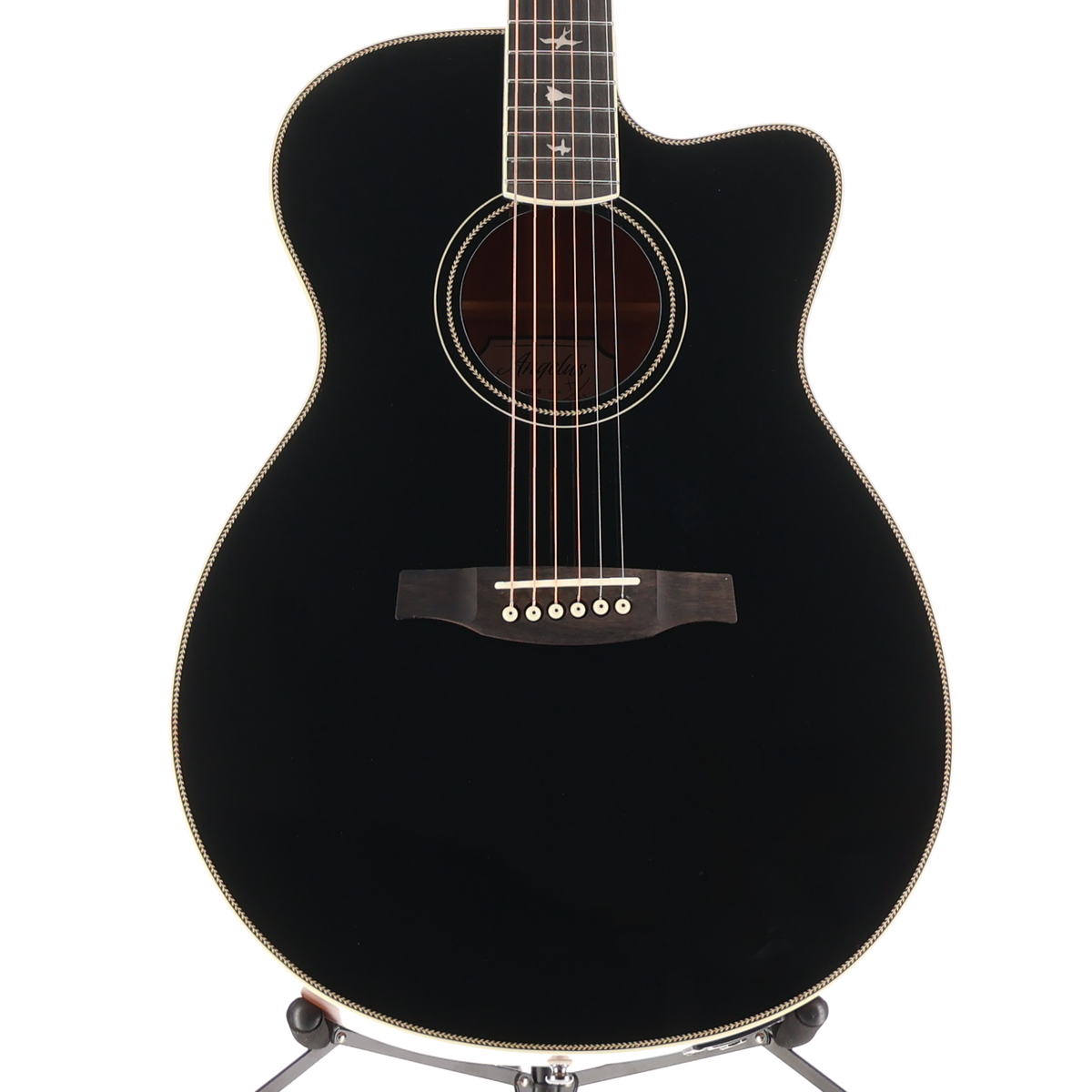 PRS SE A20E Angelus Cutaway Acoustic Electric Guitar - Black (Y2) (21845)