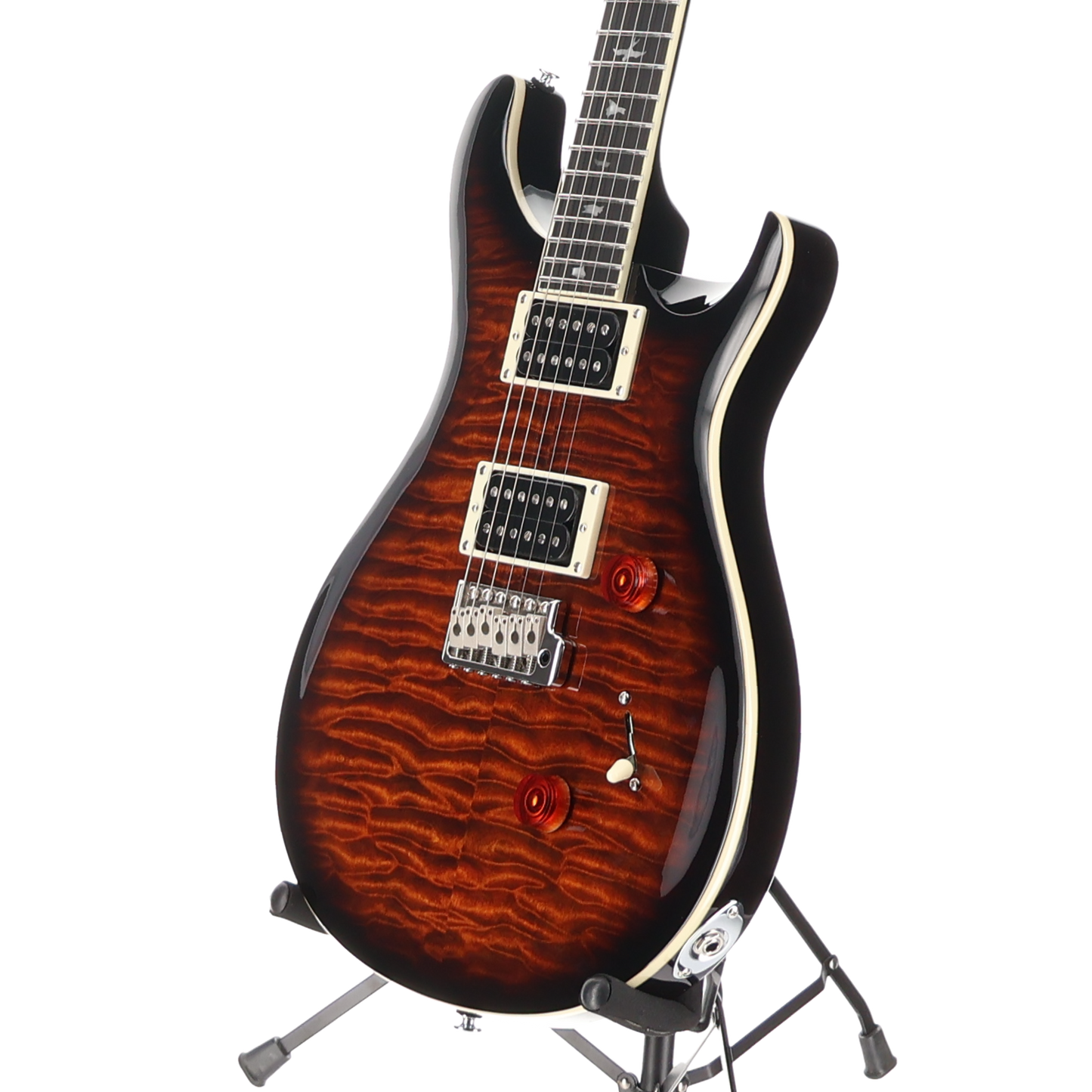PRS SE Custom 24 Quilt Top - Black Gold (V2) (22272)