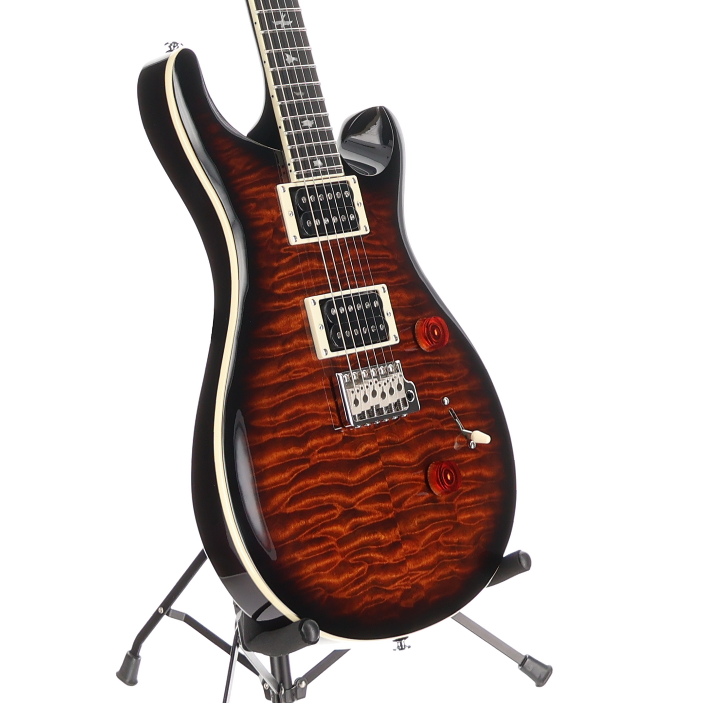 PRS SE Custom 24 Quilt Top - Black Gold (V2) (22272)