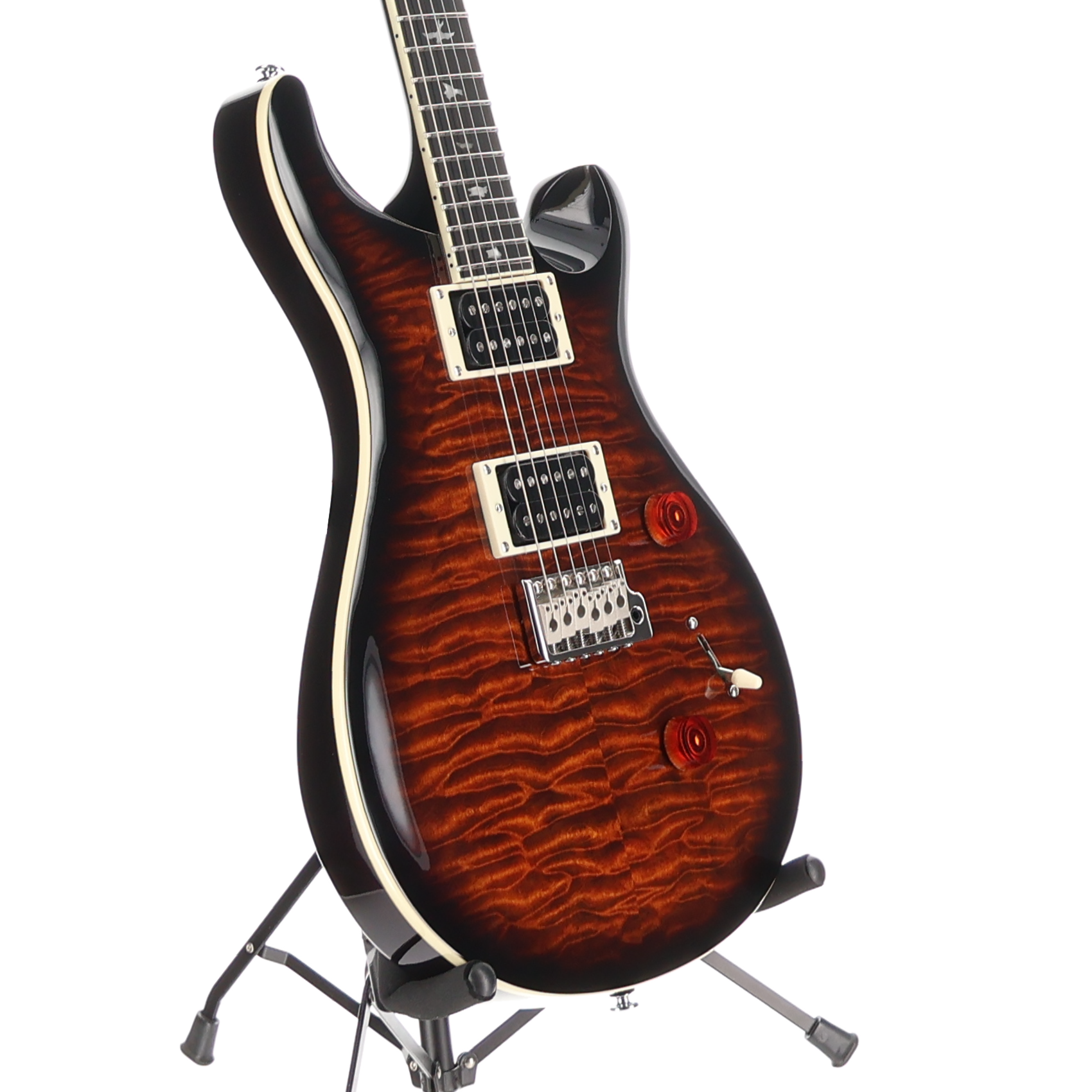 PRS SE Custom 24 Quilt Top - Black Gold (V2) (22272)