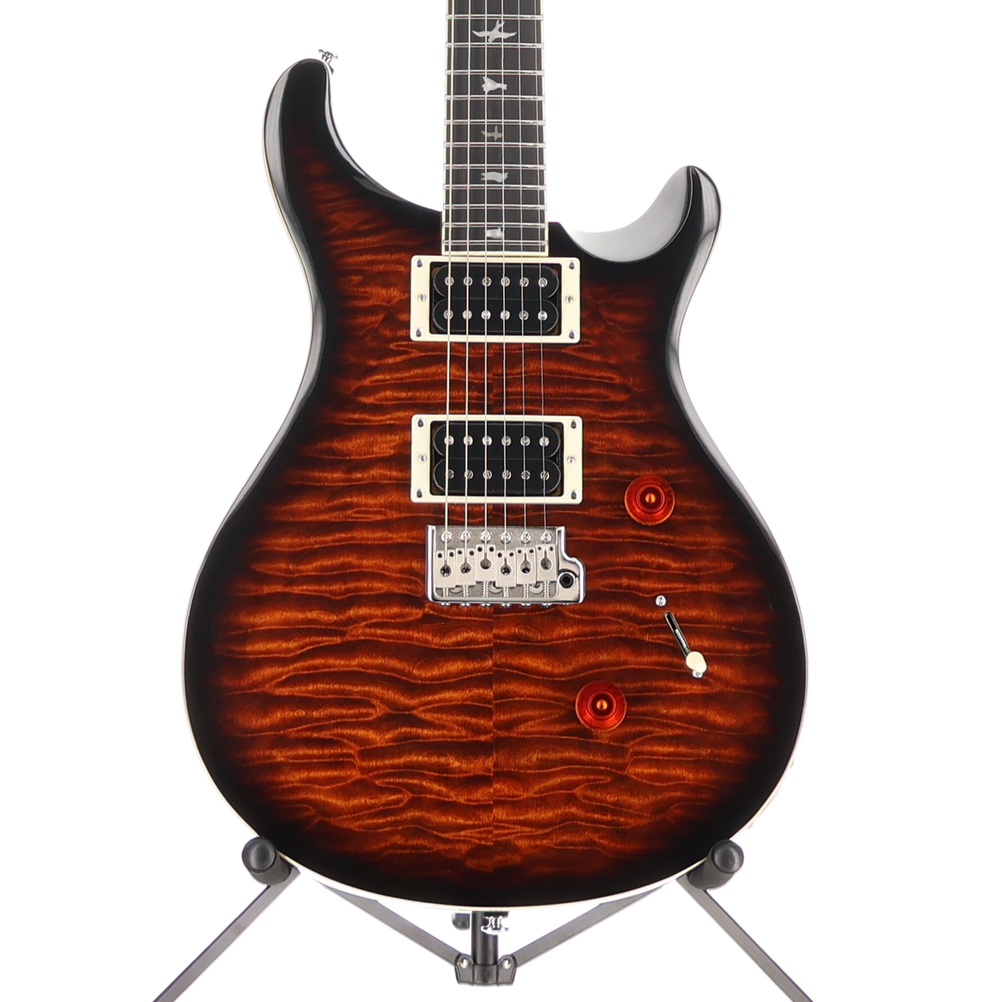 PRS SE Custom 24 Quilt Top - Black Gold (V2) (22272)