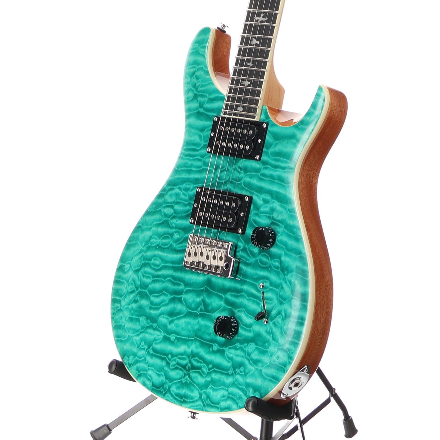 PRS SE Custom 24 Quilt Top - Turquoise (S4) (22276)