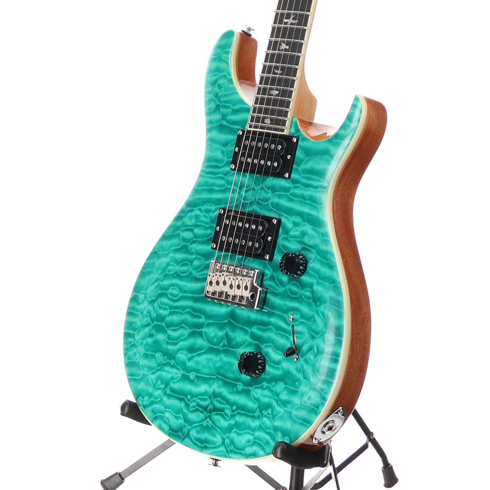 PRS SE Custom 24 Quilt Top - Turquoise (S4) (22276)