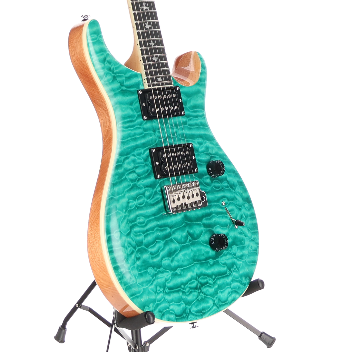 PRS SE Custom 24 Quilt Top - Turquoise (S4) (22276)