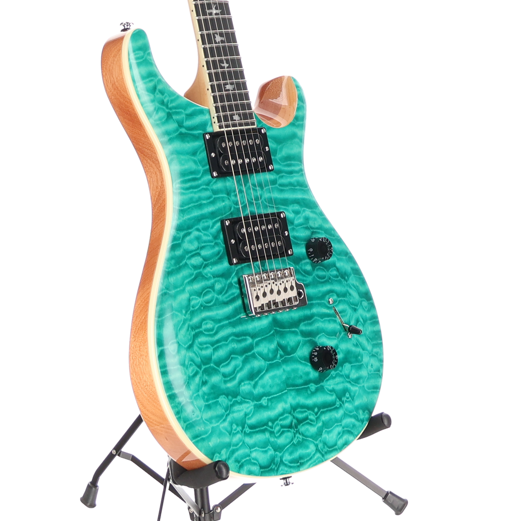 PRS SE Custom 24 Quilt Top - Turquoise (S4) (22276)