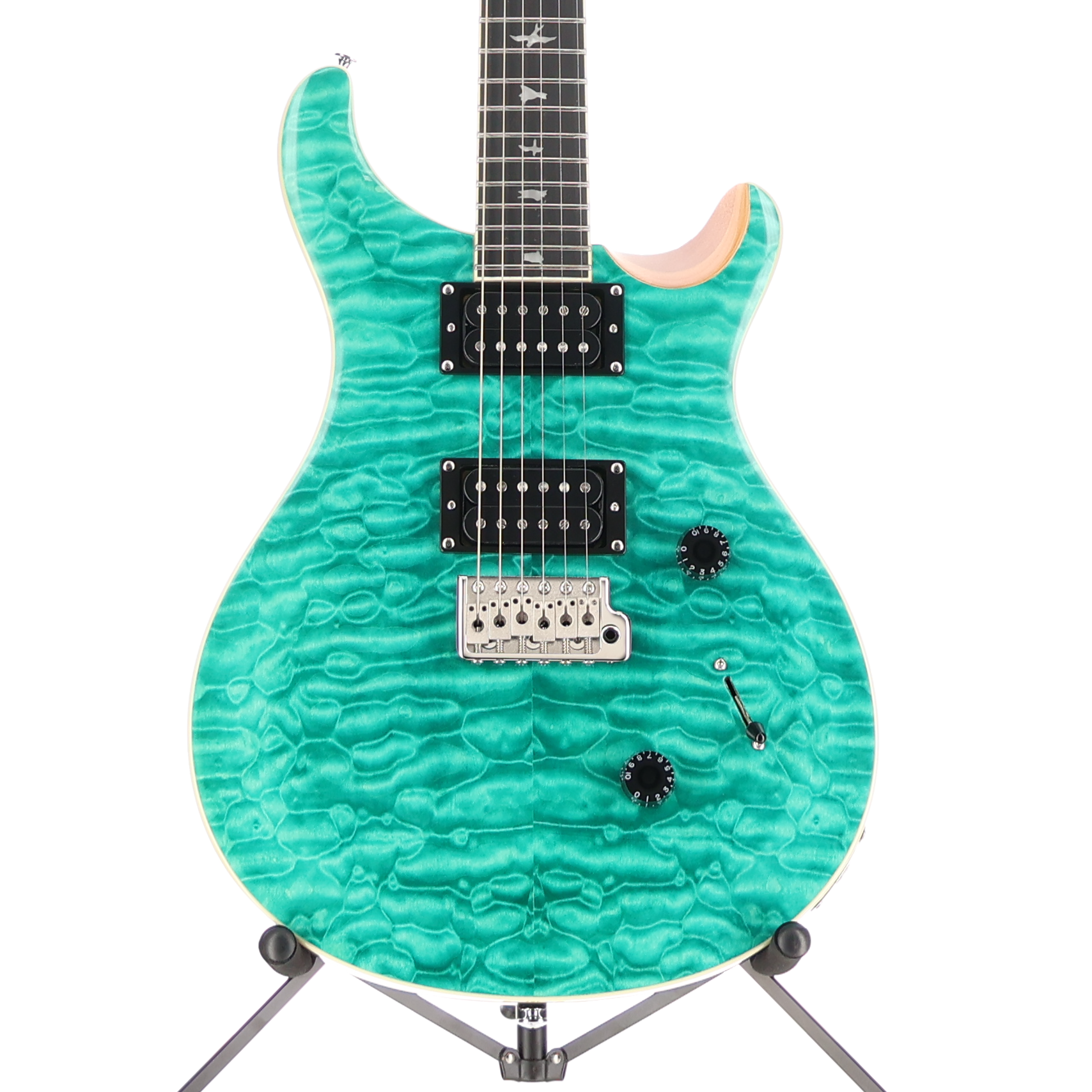 PRS SE Custom 24 Quilt Top - Turquoise (S4) (22276)