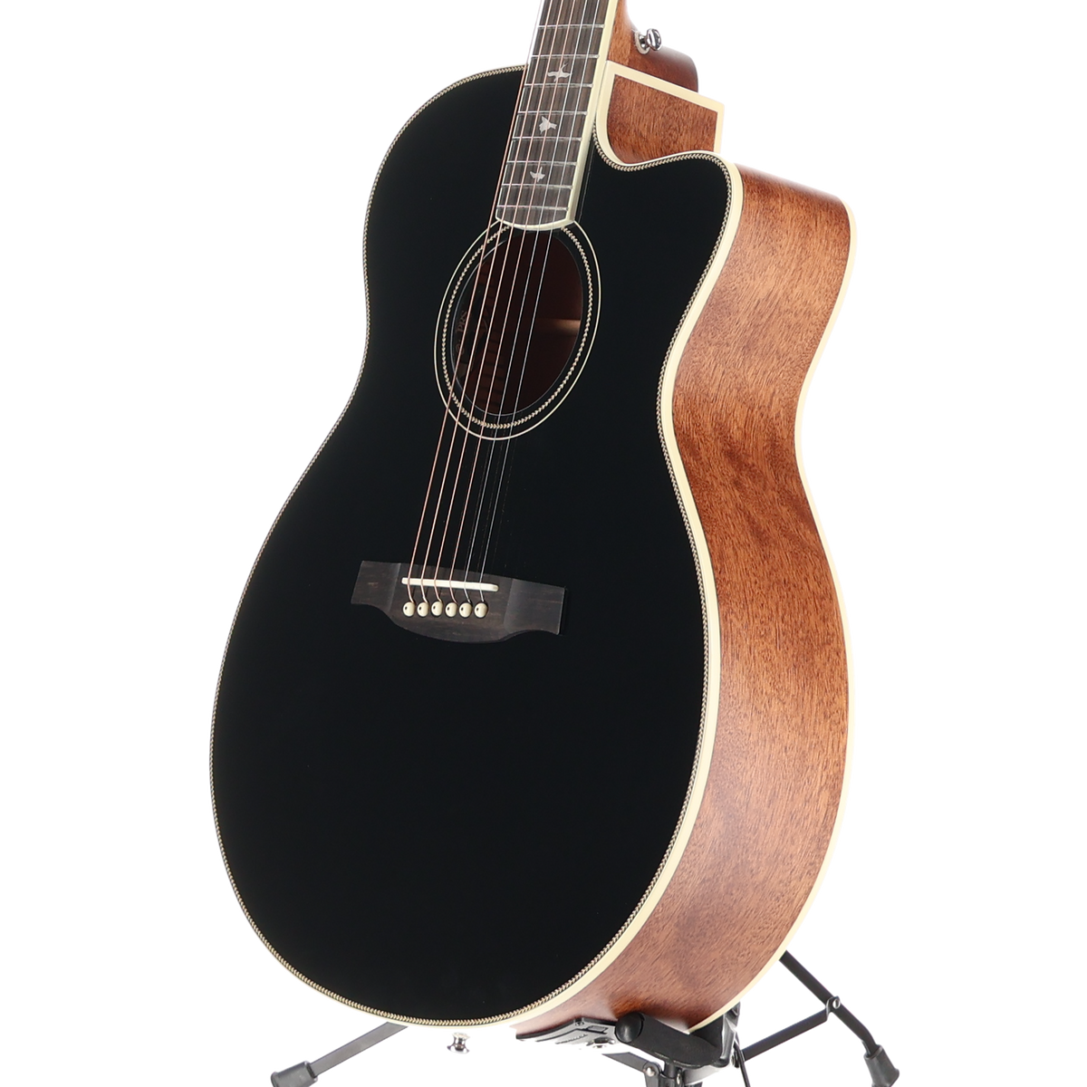 PRS The SE A20E Angelus Cutaway Acoustic Electric Guitar - Black (M1) (17237)