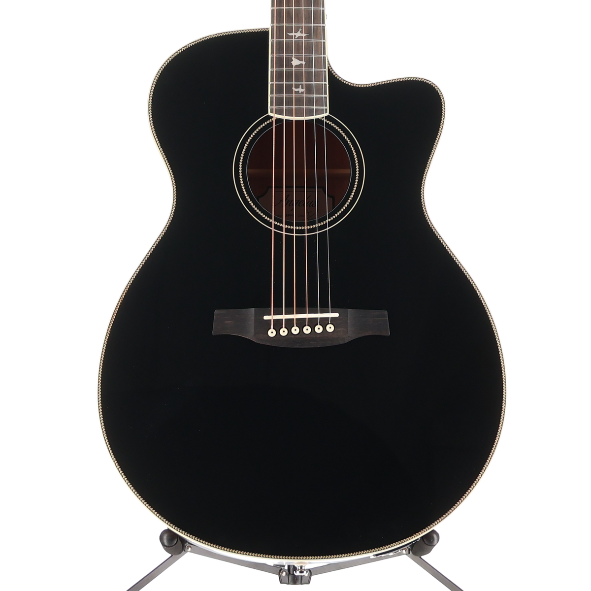 PRS The SE A20E Angelus Cutaway Acoustic Electric Guitar - Black (M1) (17237)