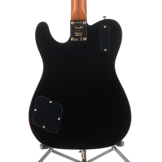 Parallel Universe Volume II Troublemaker Tele Deluxe with Bigsby, Ebony Fingerboard, Black (J1) (05981)