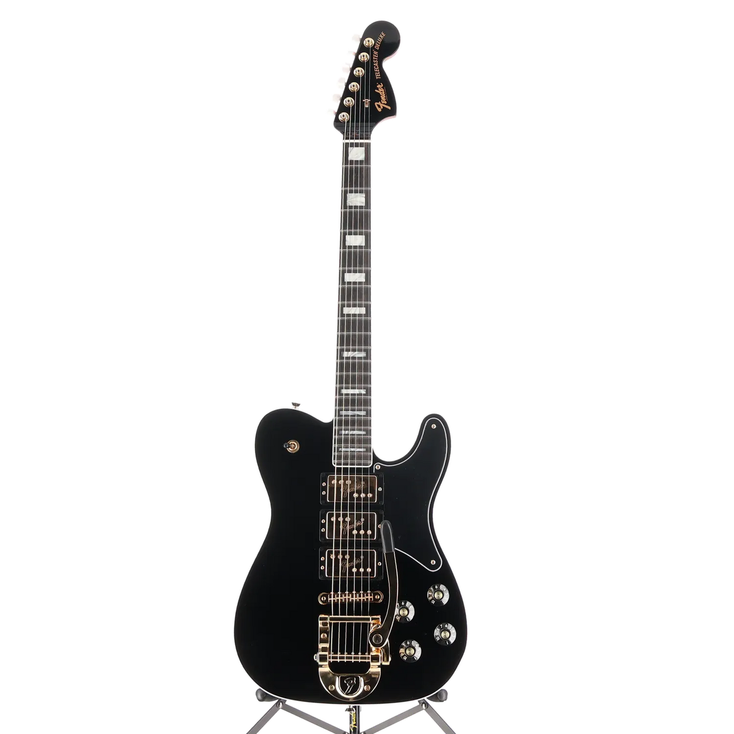 Parallel Universe Volume II Troublemaker Tele Deluxe with Bigsby, Ebony Fingerboard, Black (J1) (05981)