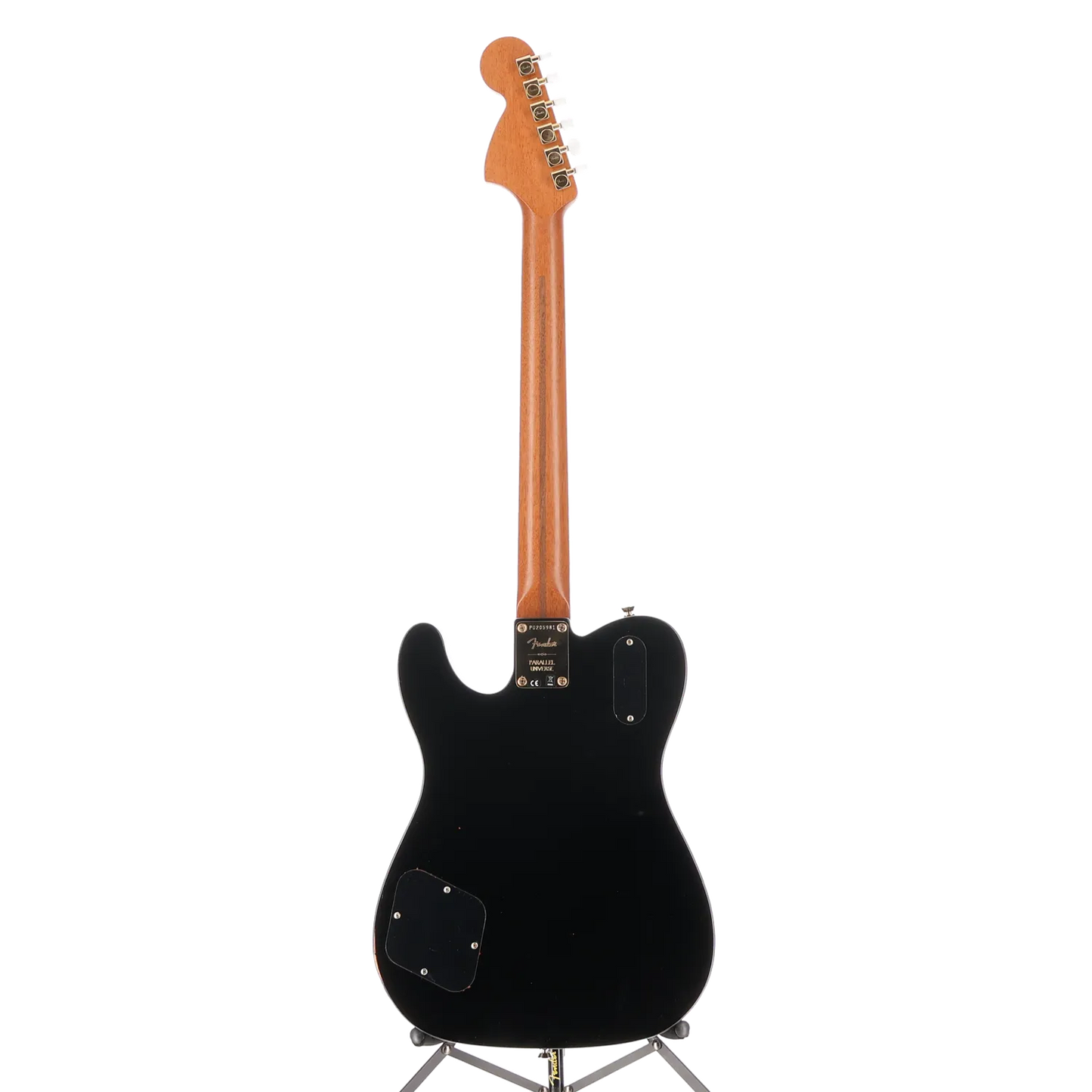 Parallel Universe Volume II Troublemaker Tele Deluxe with Bigsby, Ebony Fingerboard, Black (J1) (05981)