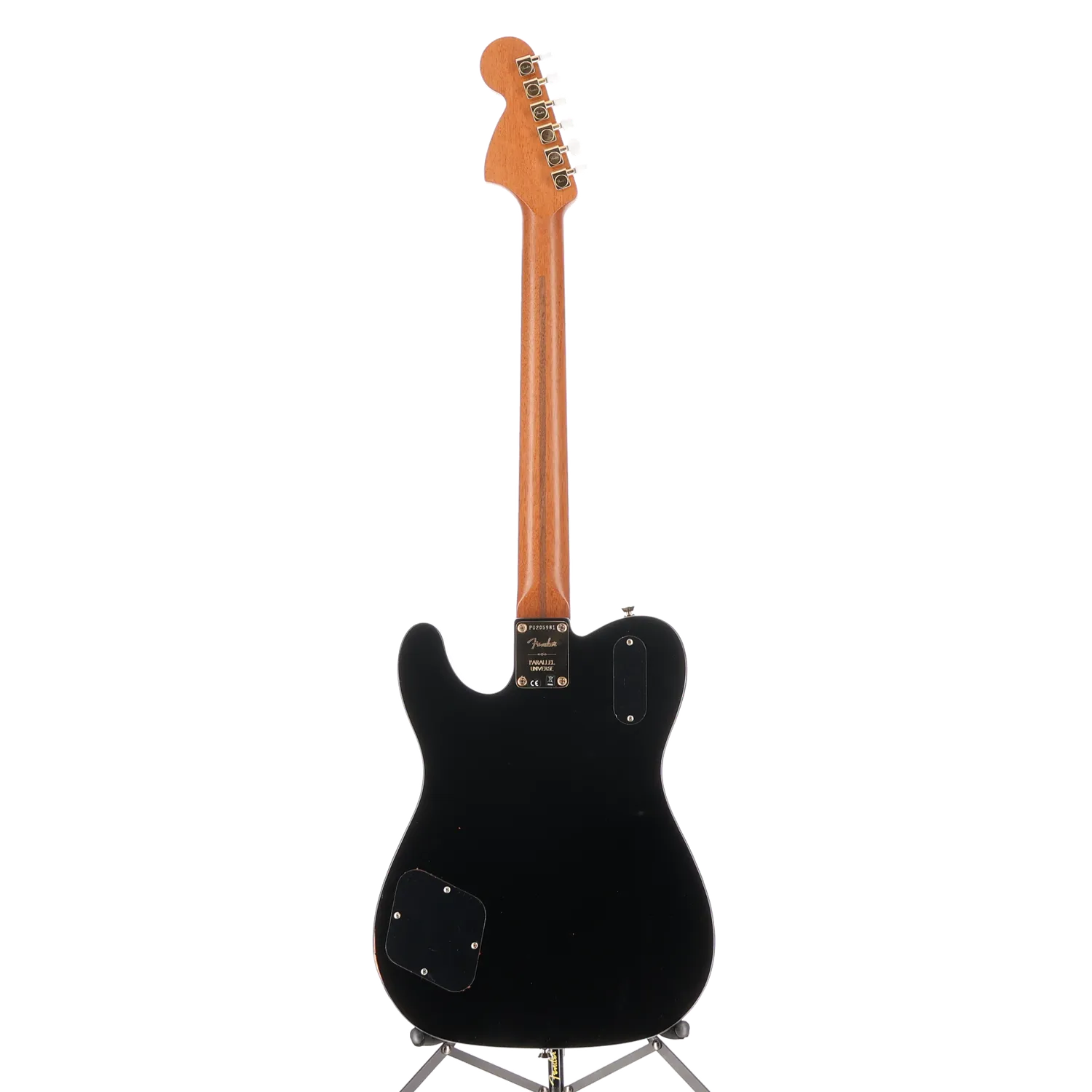 Parallel Universe Volume II Troublemaker Tele Deluxe with Bigsby, Ebony Fingerboard, Black (J1) (05981)
