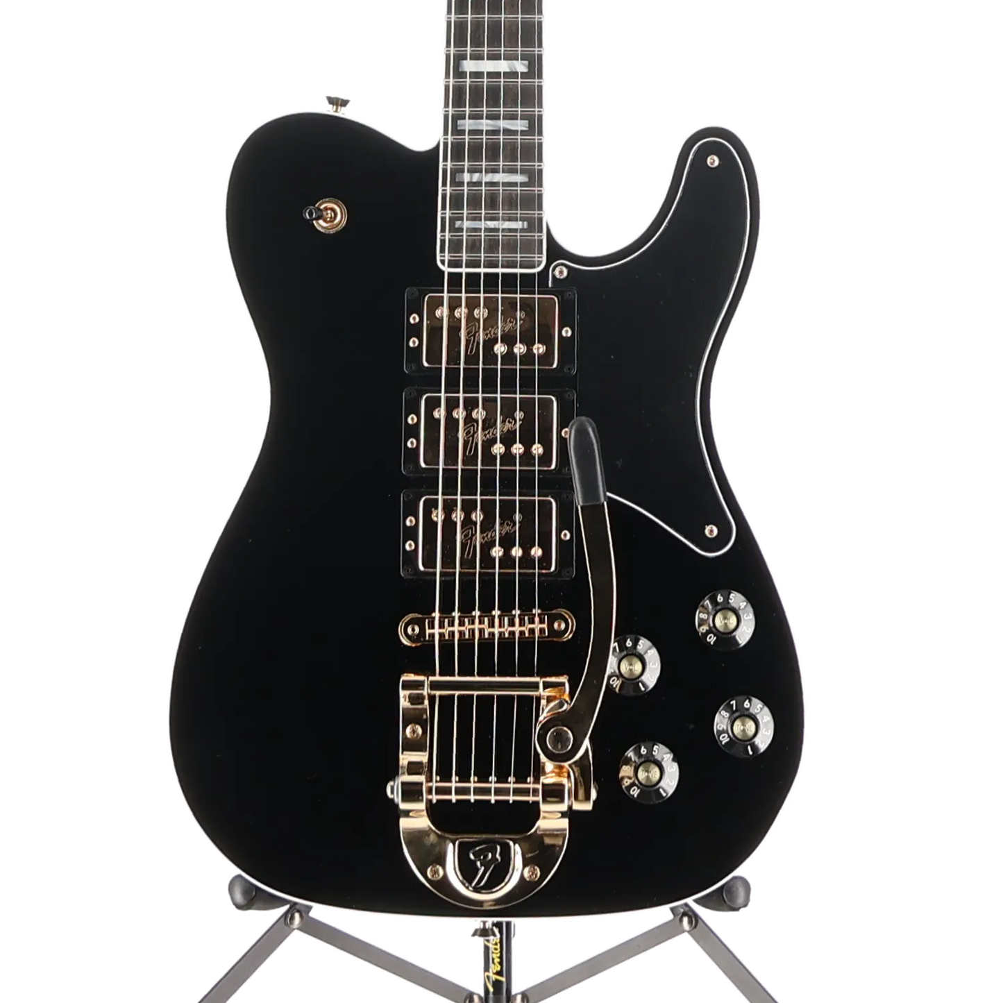 Parallel Universe Volume II Troublemaker Tele Deluxe with Bigsby, Ebony Fingerboard, Black (J1) (05981)
