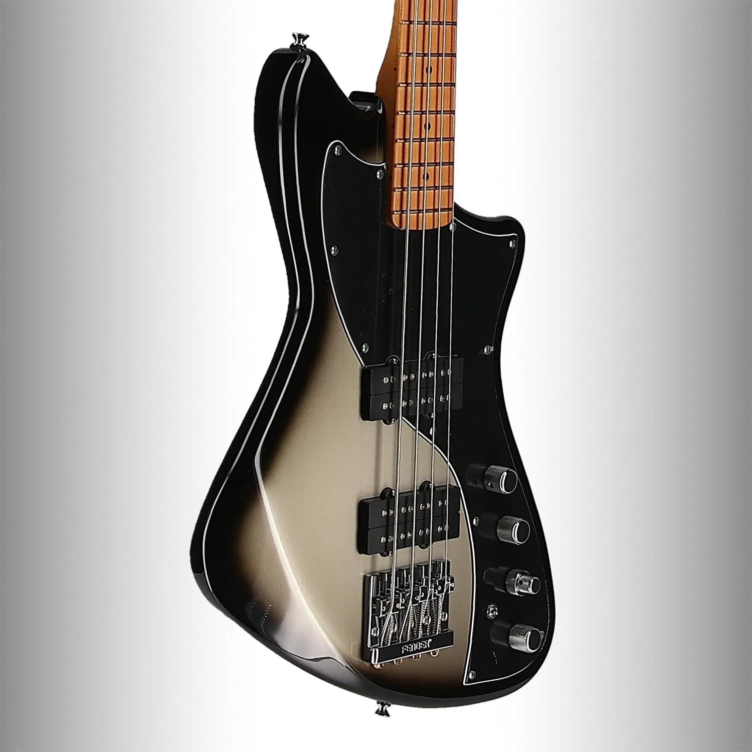 Player Plus Active Meteora Bass, Maple Fingerboard, Silverburst (56231)