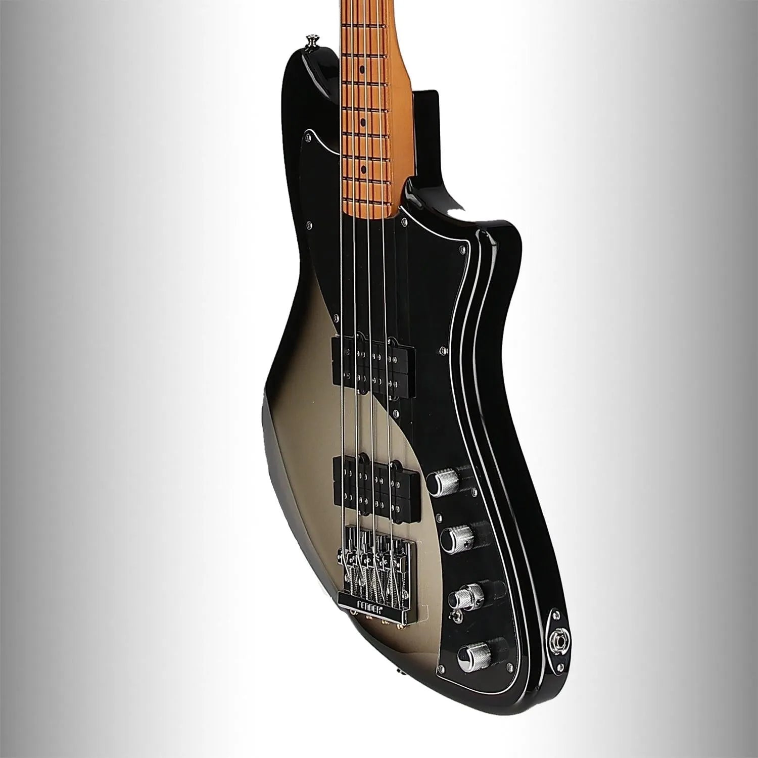 Player Plus Active Meteora Bass, Maple Fingerboard, Silverburst (56231)