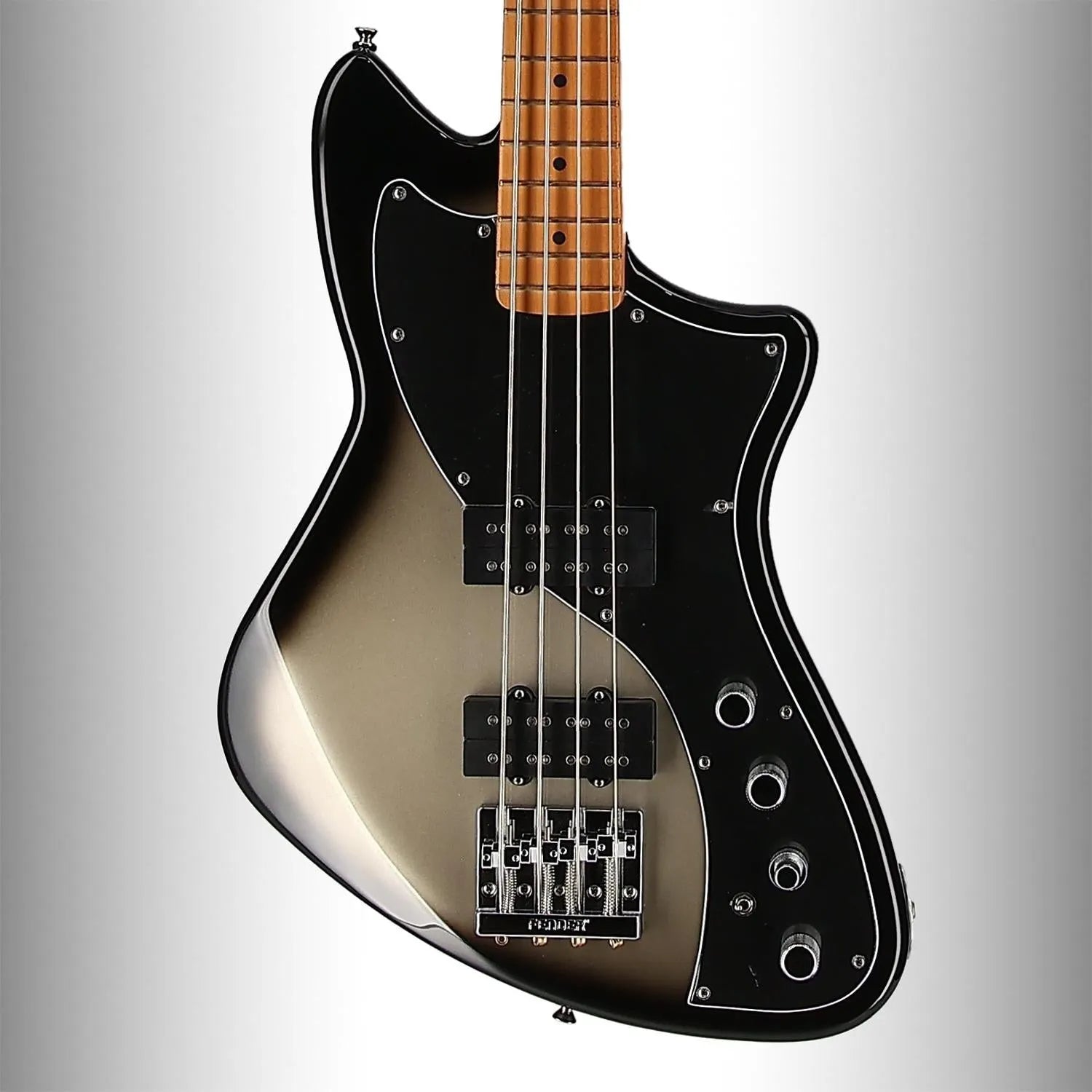 Player Plus Active Meteora Bass, Maple Fingerboard, Silverburst (56231)