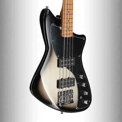 Player Plus Active Meteora Bass, Maple Fingerboard, Silverburst (86782)