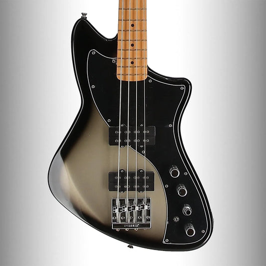 Player Plus Active Meteora Bass, Maple Fingerboard, Silverburst (86782)