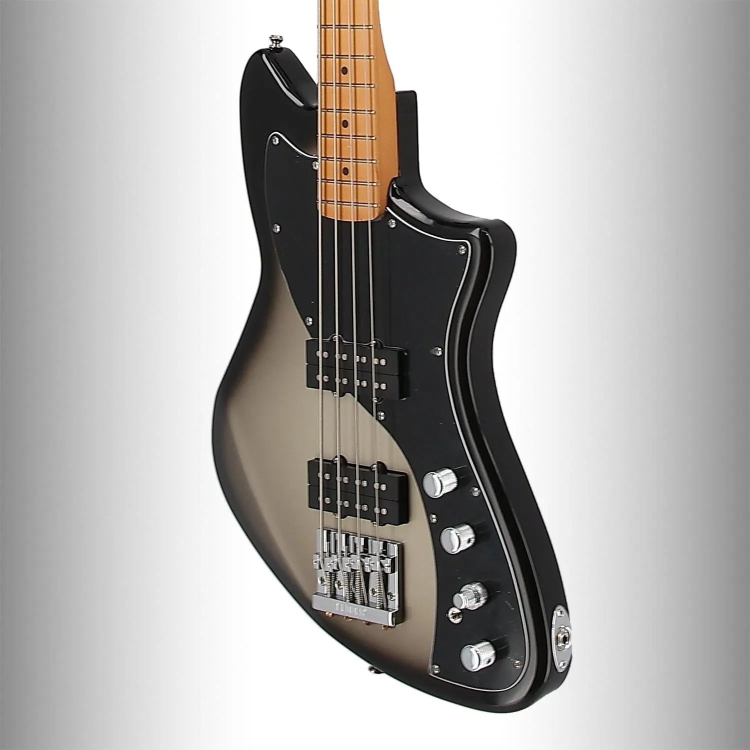 Player Plus Active Meteora Bass, Maple Fingerboard, Silverburst (BB11) (46057)