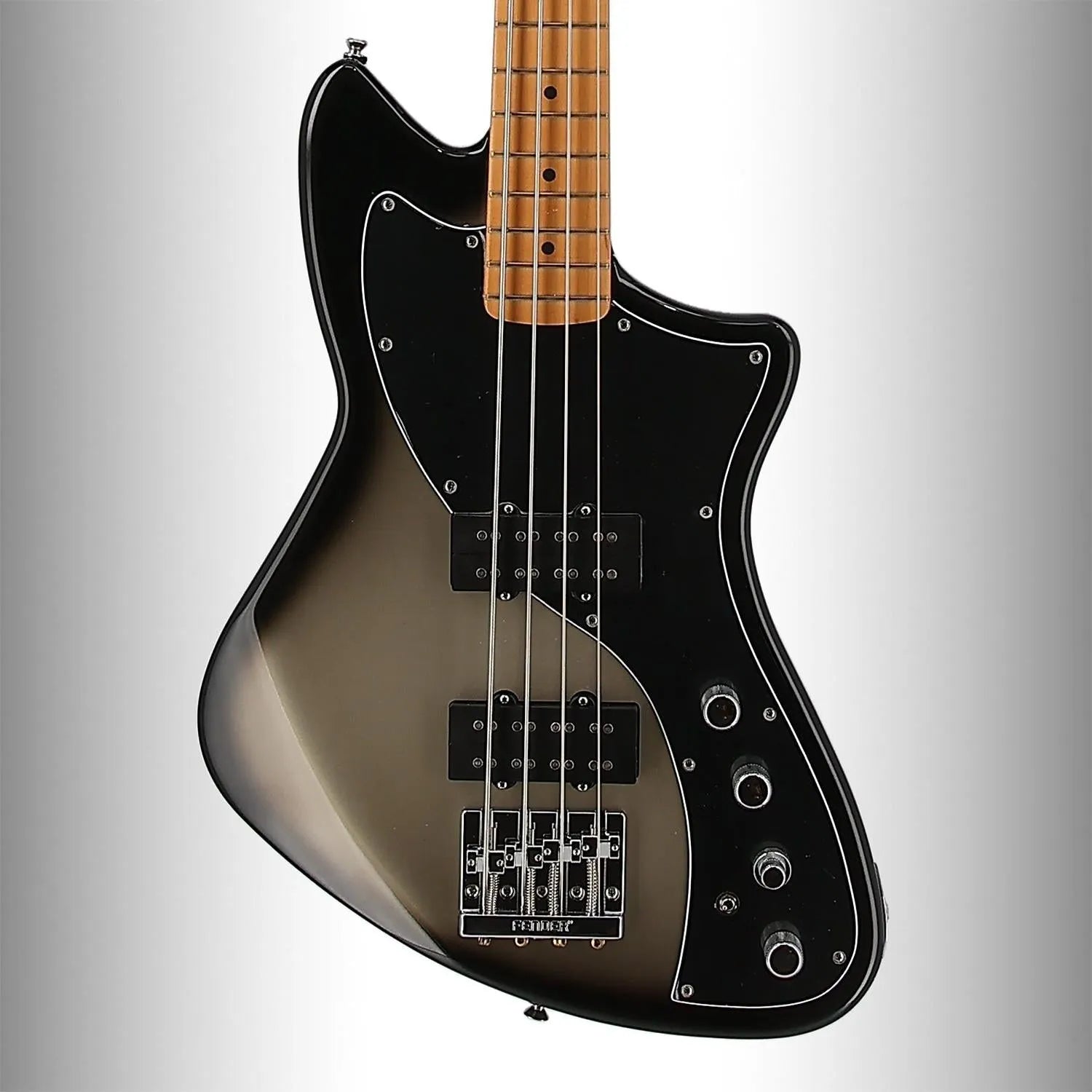 Player Plus Active Meteora Bass, Maple Fingerboard, Silverburst (BB11) (46057)