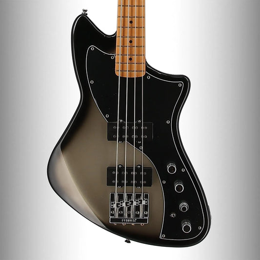 Player Plus Active Meteora Bass, Maple Fingerboard, Silverburst (BB11) (46057)