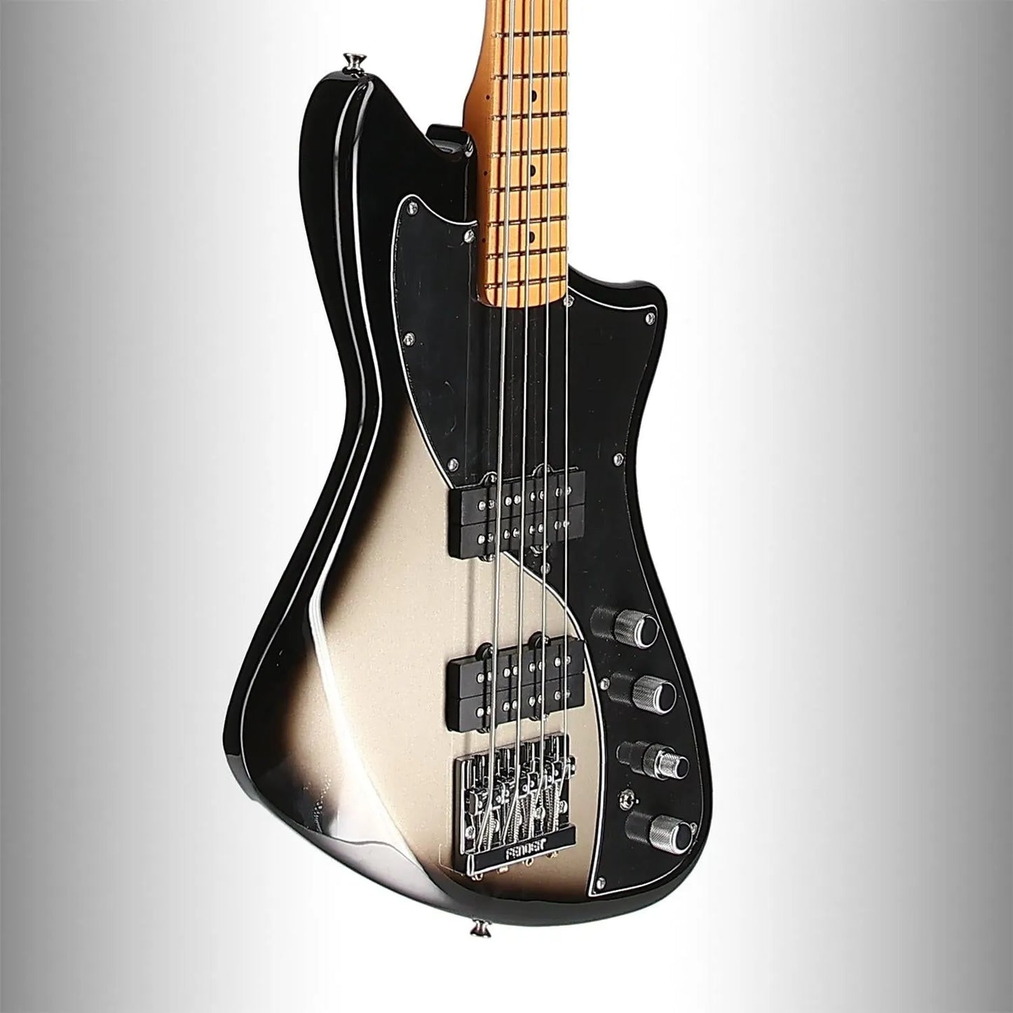 Player Plus Active Meteora Bass, Maple Fingerboard, Silverburst (I1) (61149)