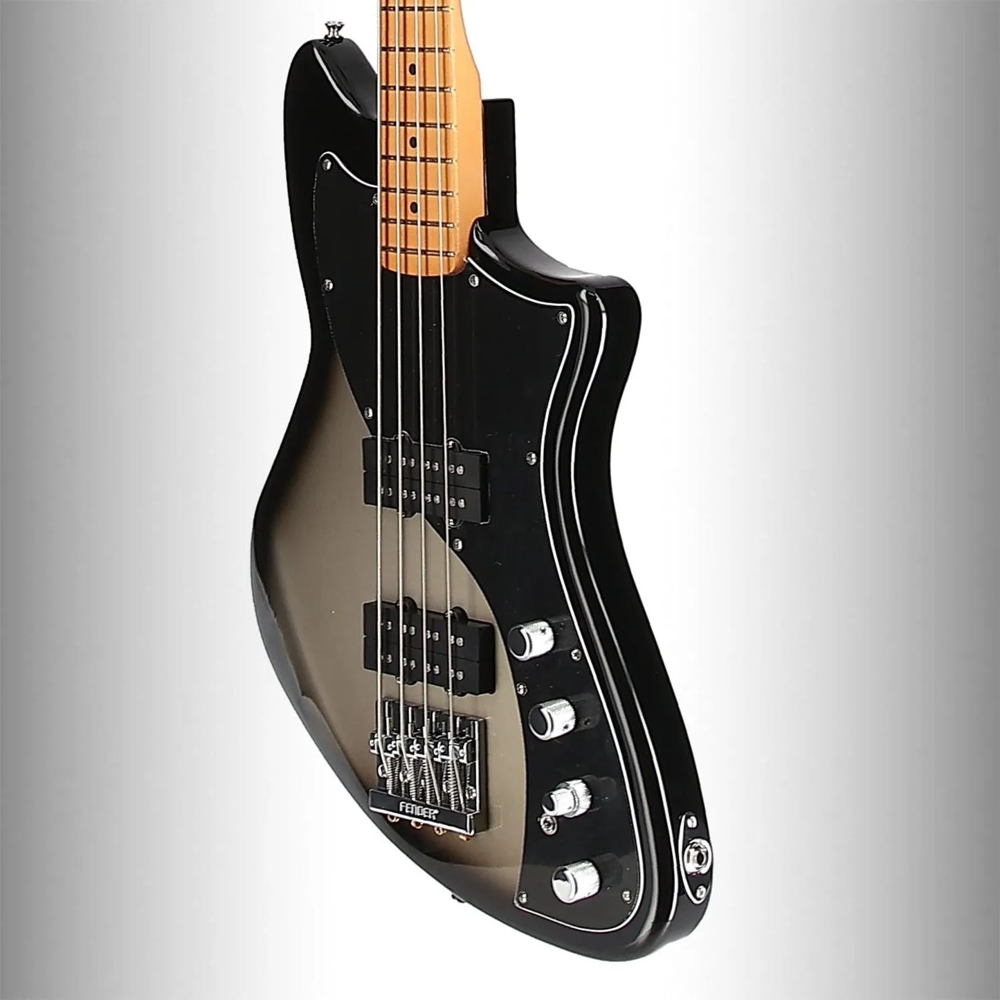 Player Plus Active Meteora Bass, Maple Fingerboard, Silverburst (I1) (61149)