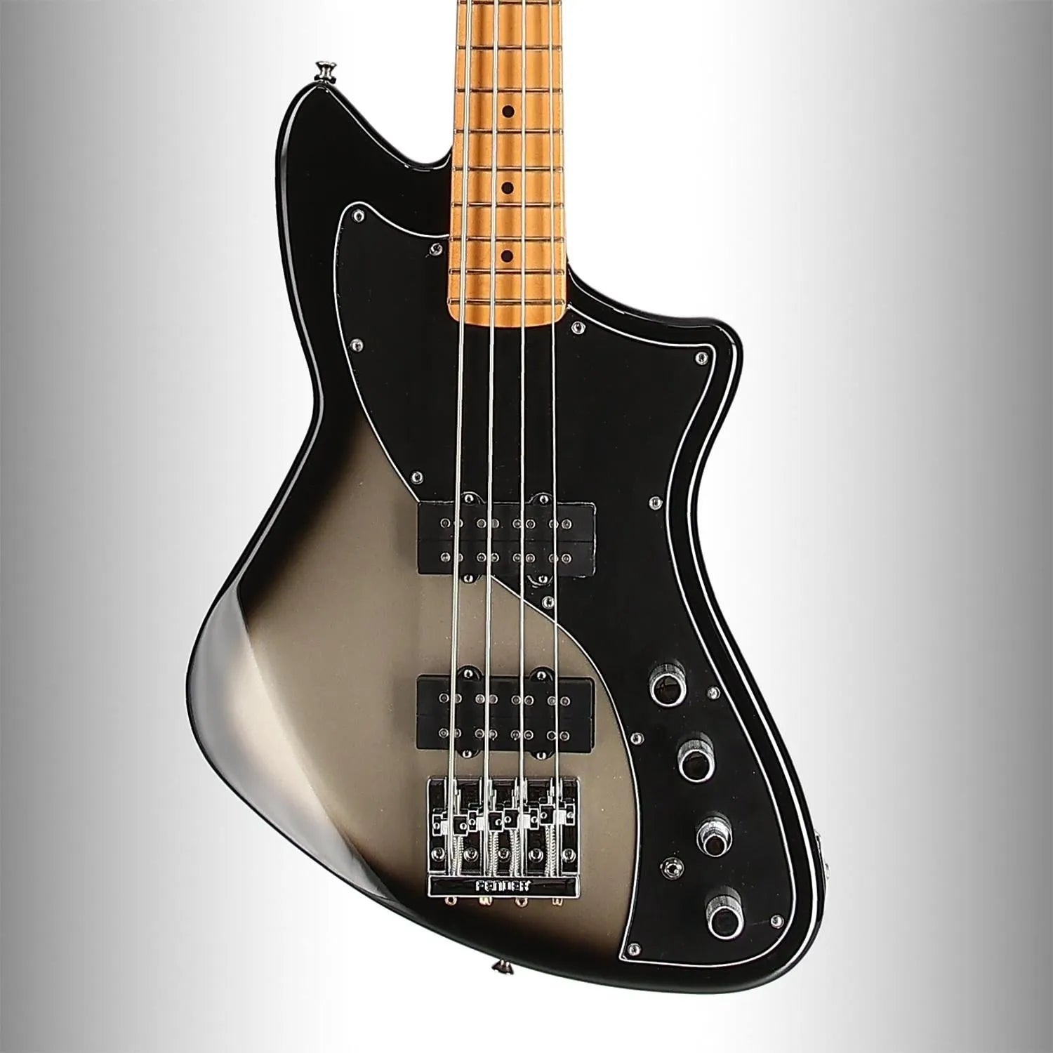 Player Plus Active Meteora Bass, Maple Fingerboard, Silverburst (I1) (61149)