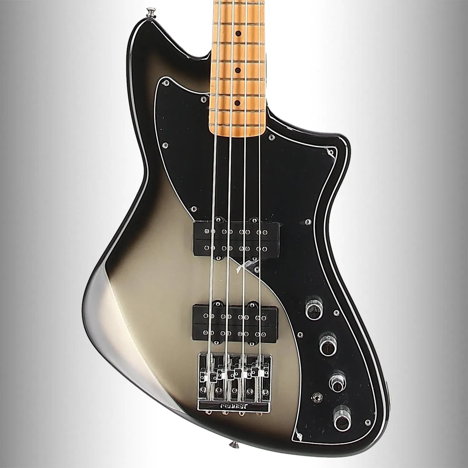 Player Plus Active Meteora Bass, Maple Fingerboard, Silverburst (J1) (50694)