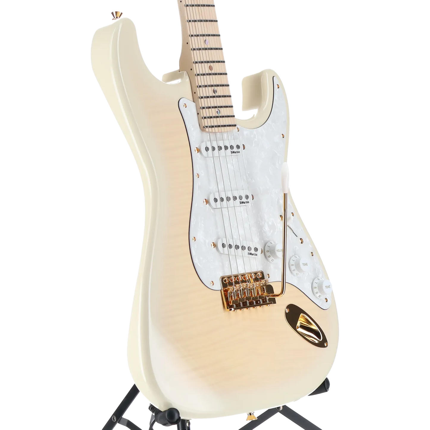 Richie Kotzen Stratocaster, Maple Fingerboard, Transparent White Burst (C12) (17810)