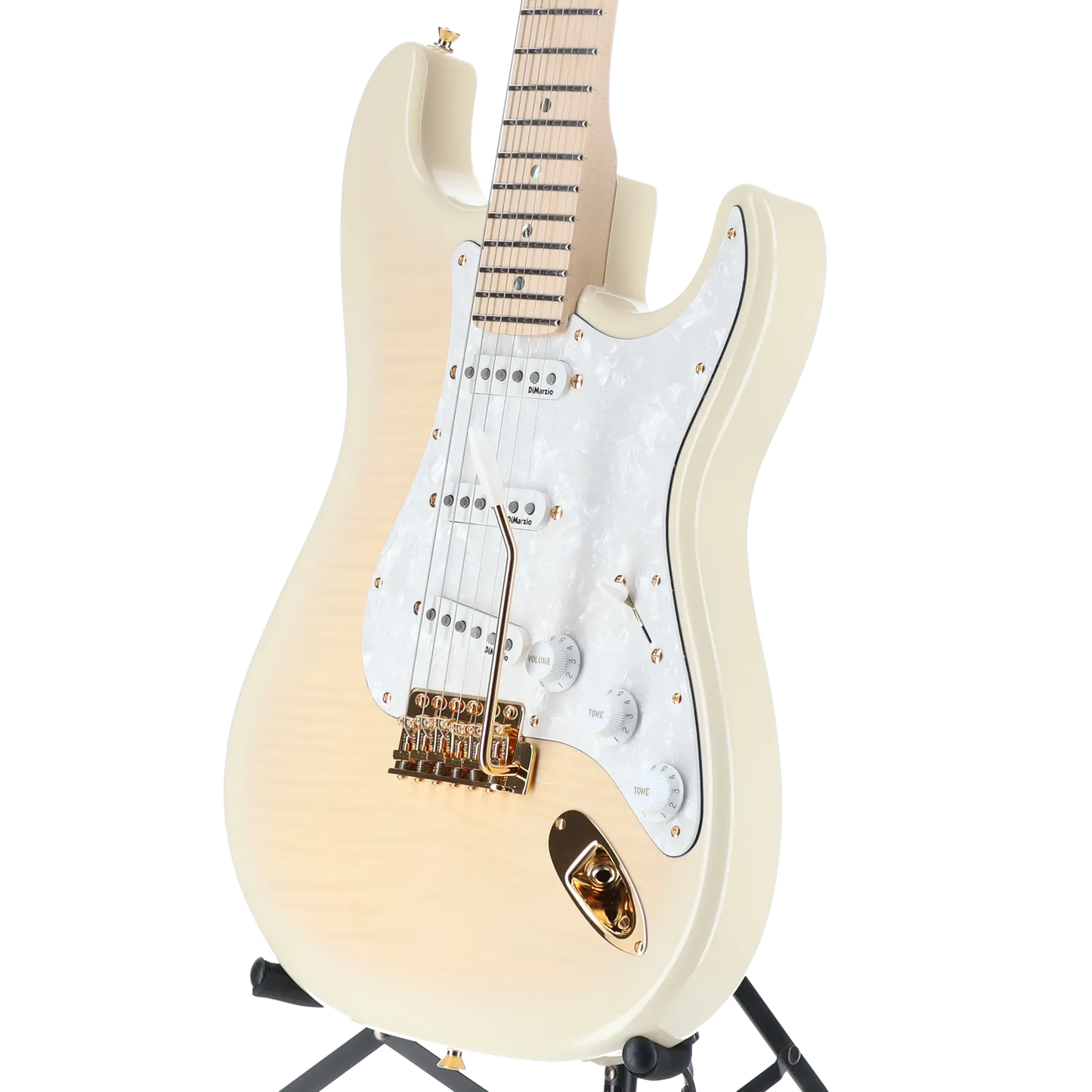 Richie Kotzen Stratocaster, Maple Fingerboard, Transparent White Burst (C12) (17810)