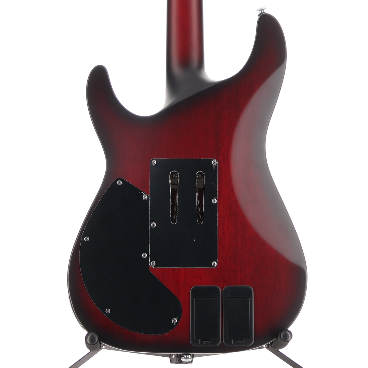 Schecter C-1 Platinum Floyd Rose Sustainer Satin Crimson Red Burst (Q8) (79037)