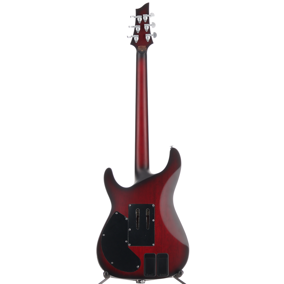 Schecter C-1 Platinum Floyd Rose Sustainer Satin Crimson Red Burst (Q8) (79037)