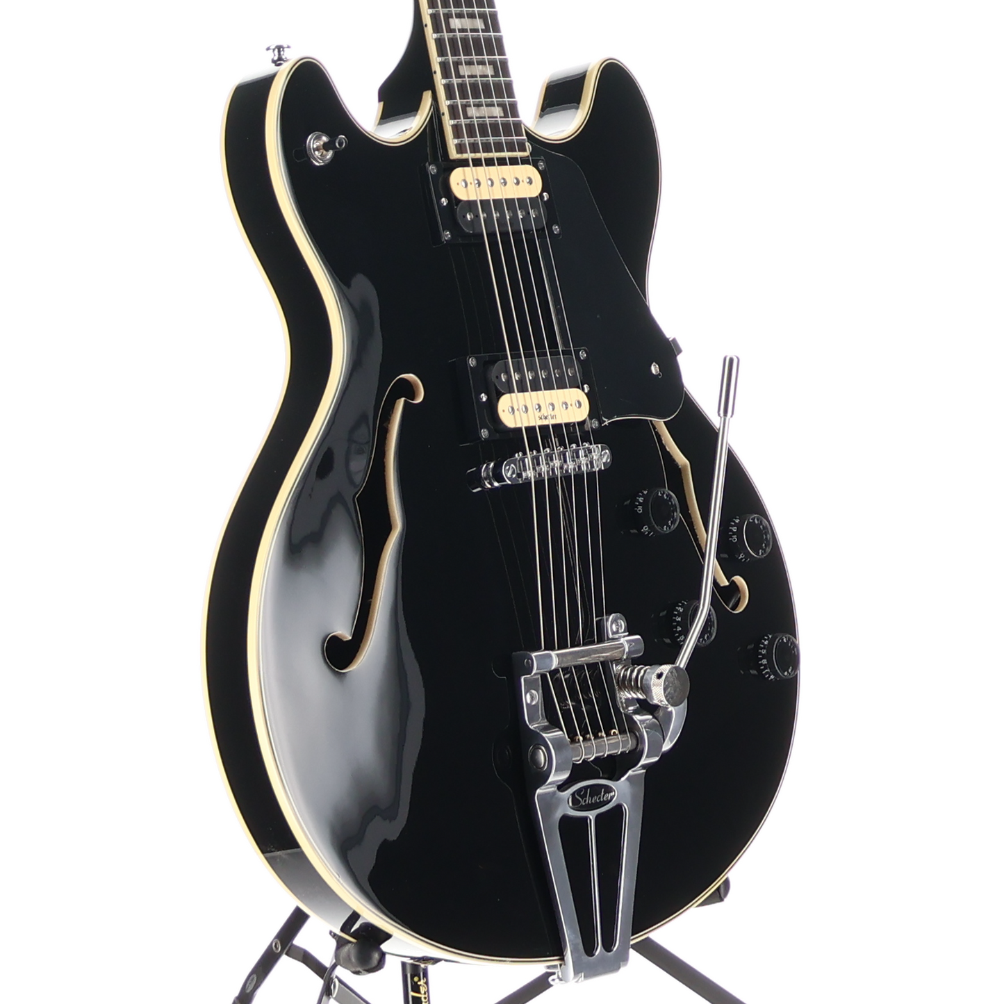 Schecter Corsair Gloss Black, Ebony Fretboard, Plays Great (SR) (39004)