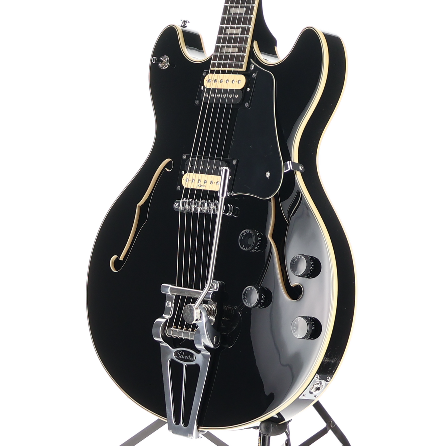 Schecter Corsair Gloss Black, Ebony Fretboard, Plays Great (SR) (39004)