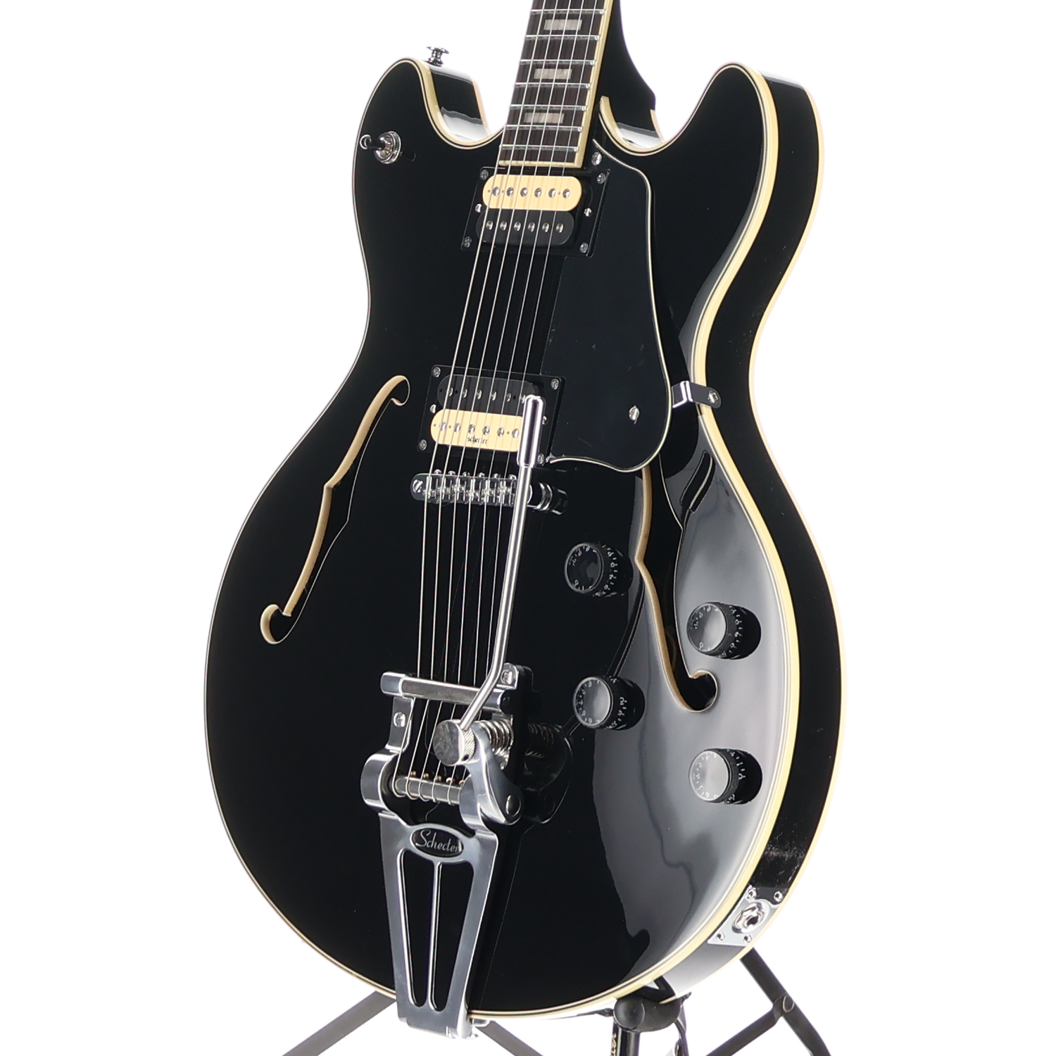 Schecter Corsair Gloss Black, Ebony Fretboard, Plays Great (SR) (39004)