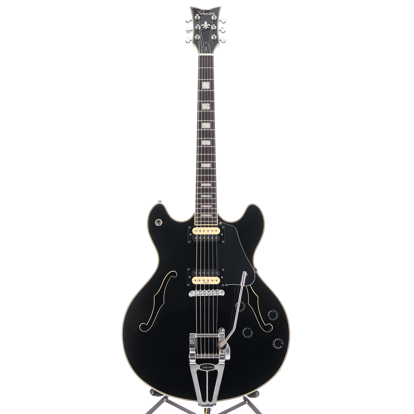 Schecter Corsair Gloss Black, Ebony Fretboard, Plays Great (SR) (39004)