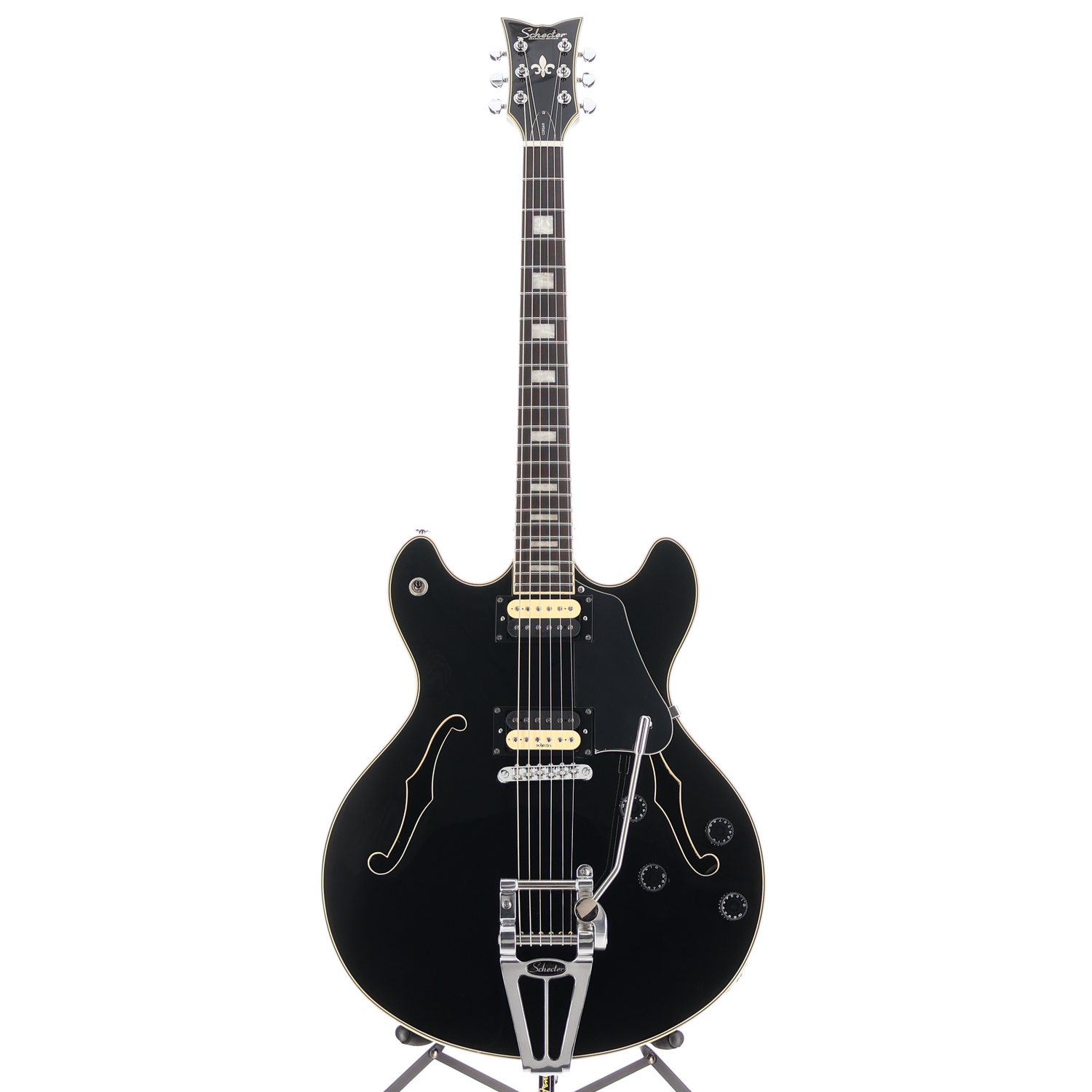 Schecter Corsair Gloss Black, Ebony Fretboard, Plays Great (SR) (39004)
