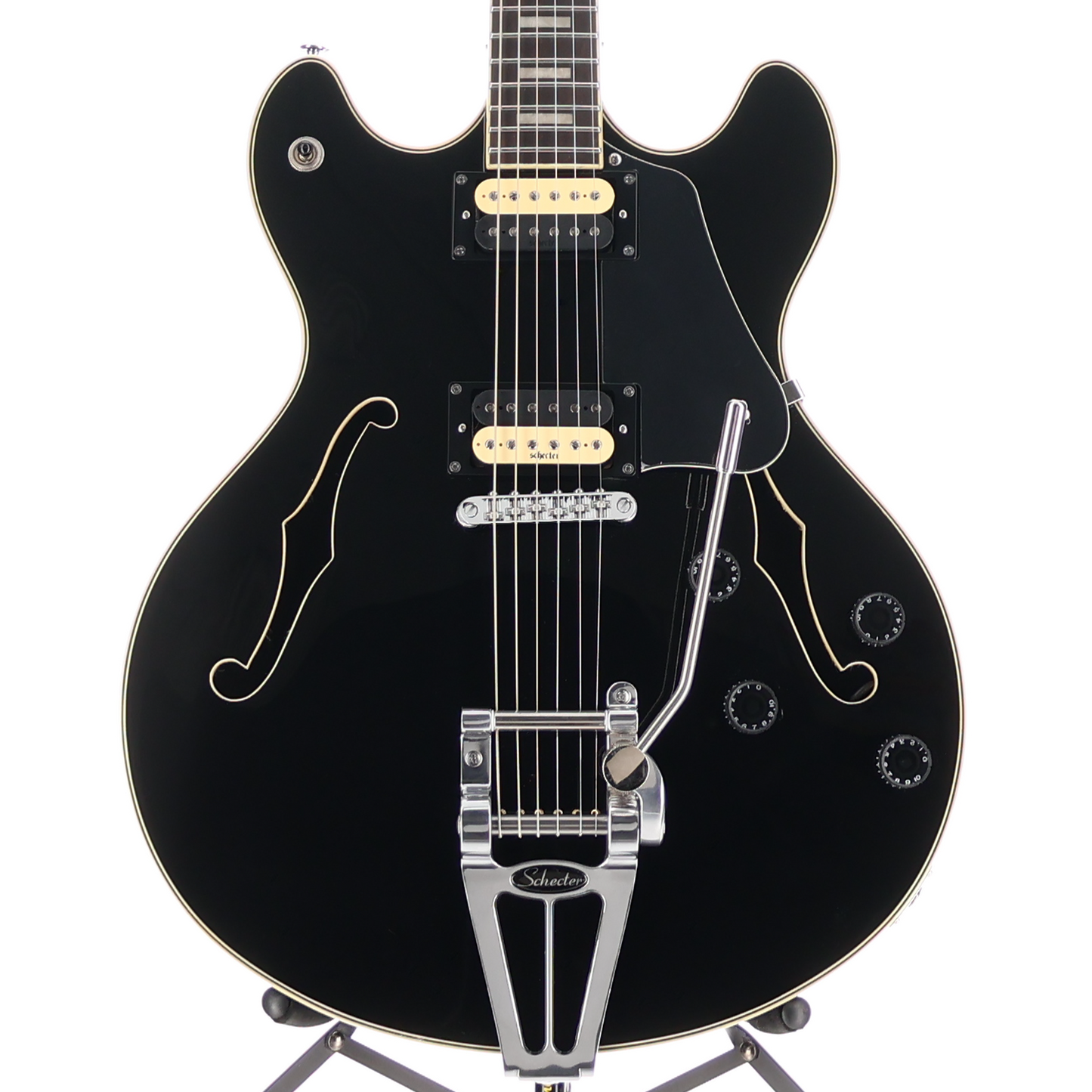 Schecter Corsair Gloss Black, Ebony Fretboard, Plays Great (SR) (39004)