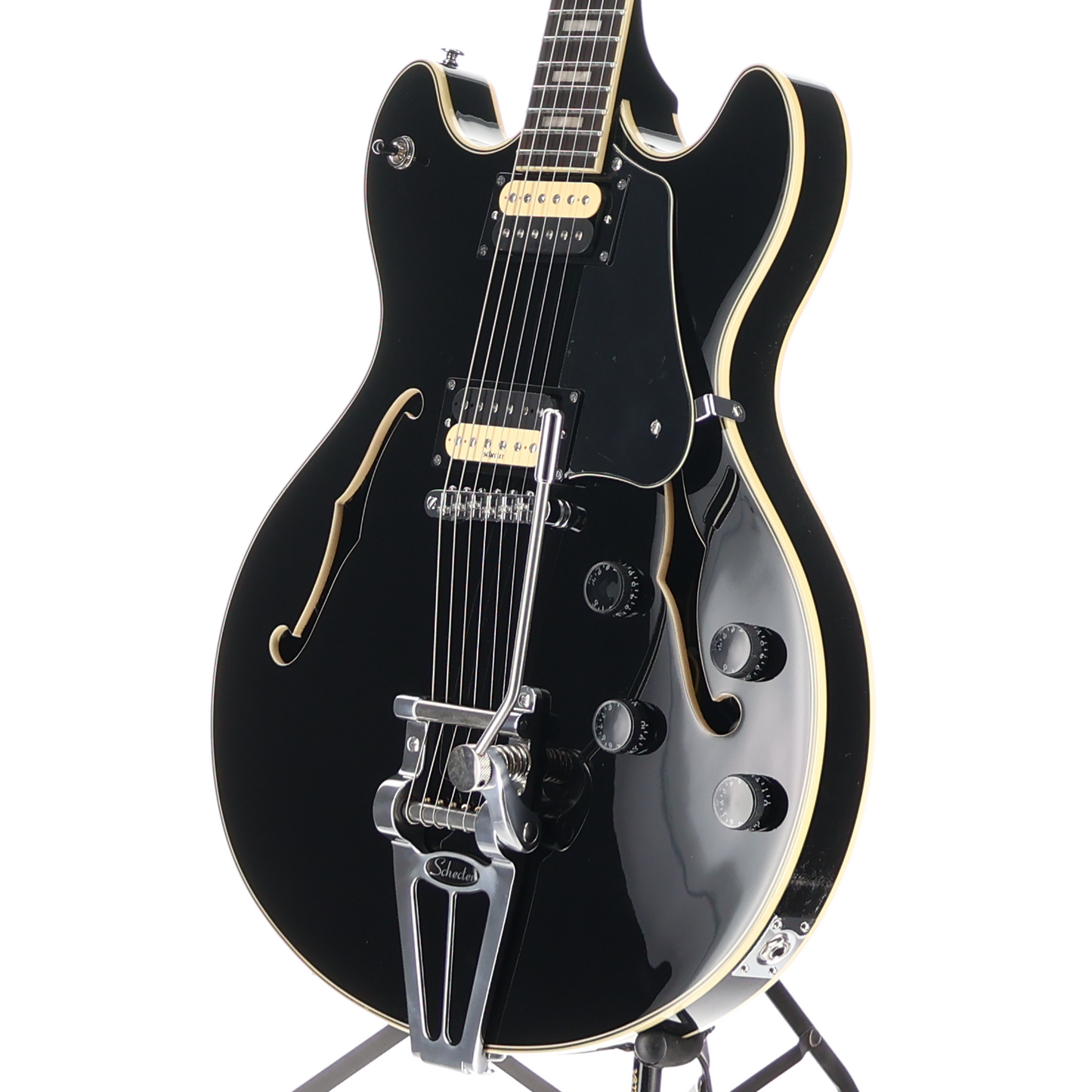 Schecter Corsair Gloss Black, Ebony Fretboard, Plays Great (Y5) (39004)