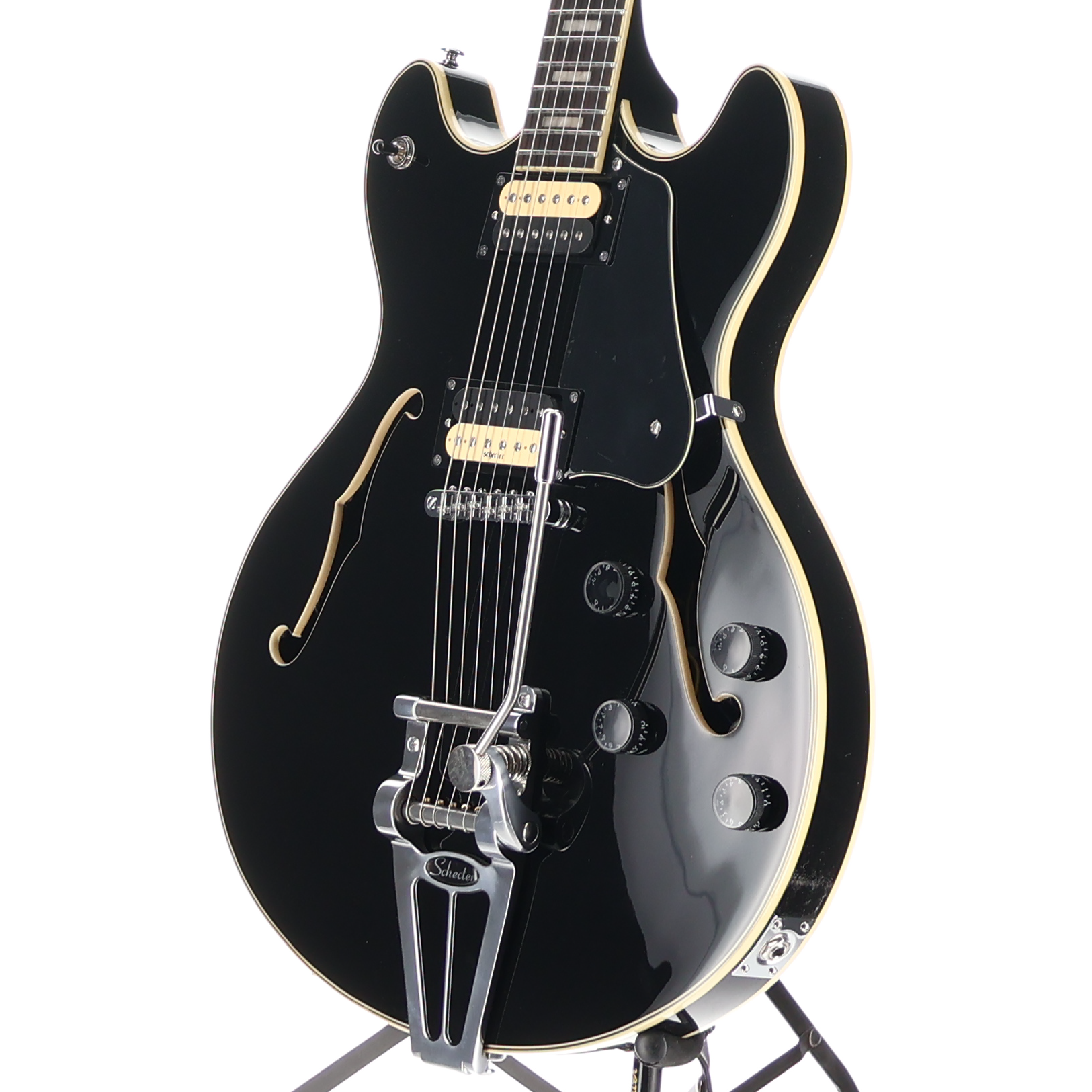 Schecter Corsair Gloss Black, Ebony Fretboard, Plays Great (Y5) (39004)