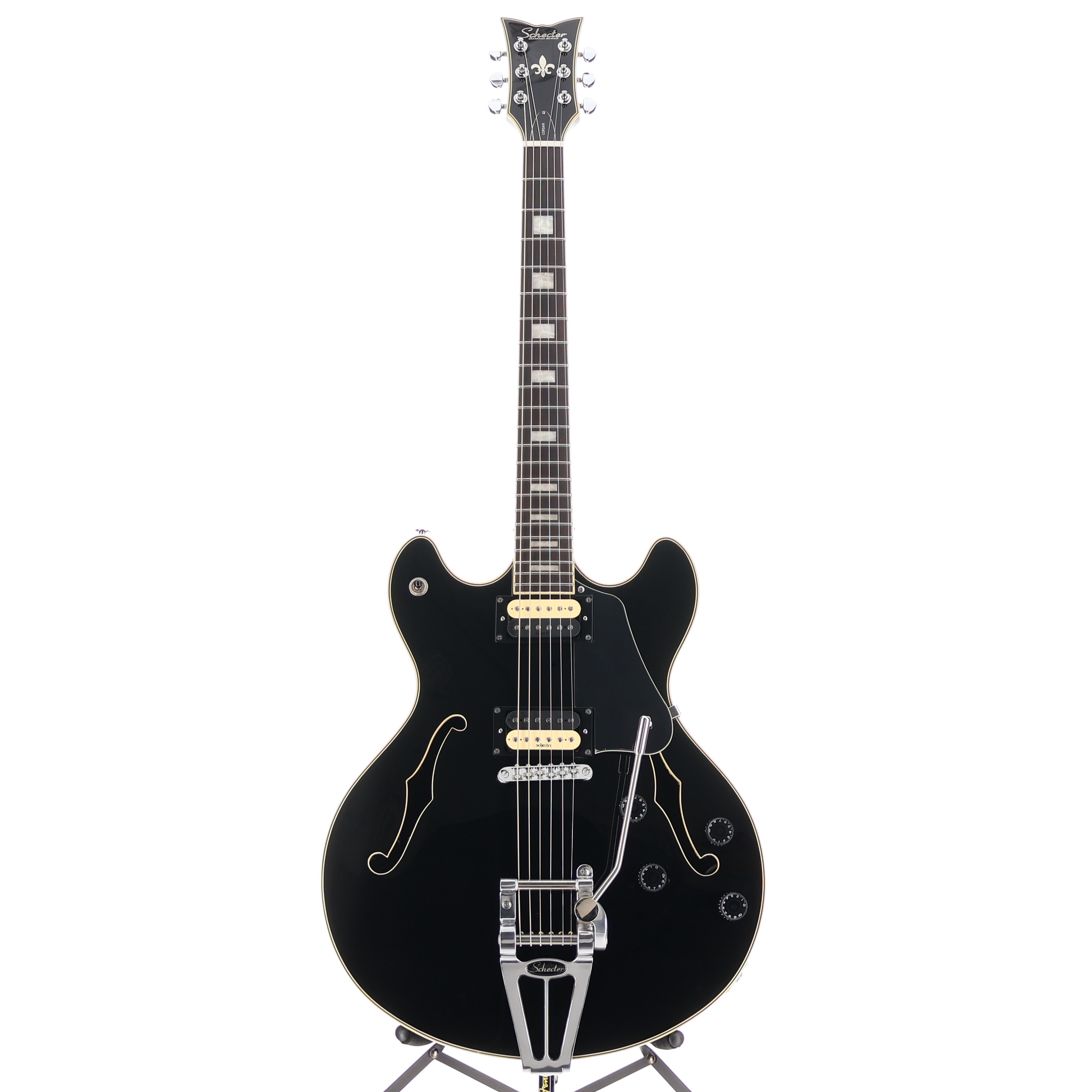 Schecter Corsair Gloss Black, Ebony Fretboard, Plays Great (Y5) (39004)